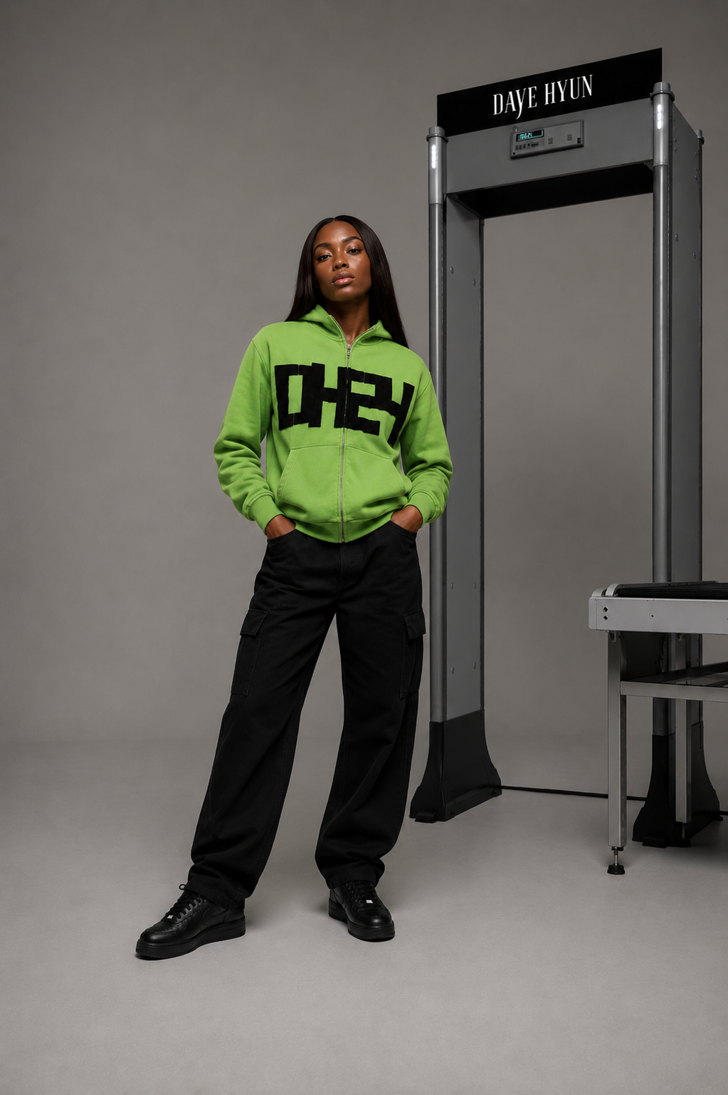 Neon Zip-Hoodie