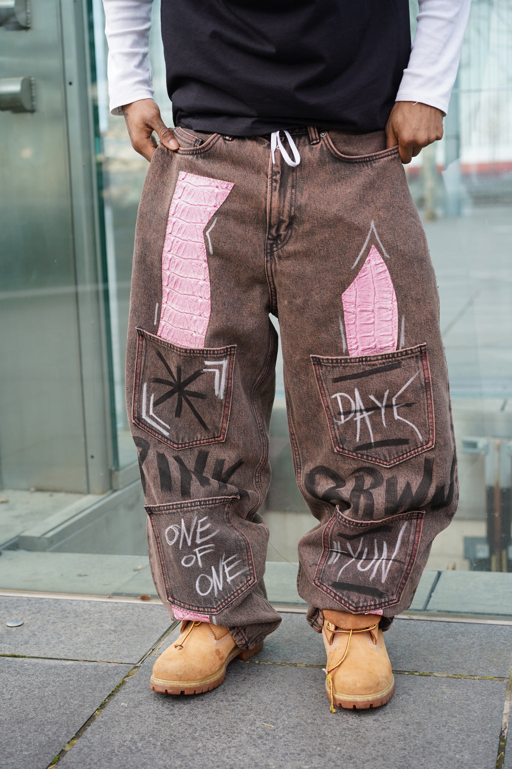 ONE OF ONE BLUSH VENUM DENIM