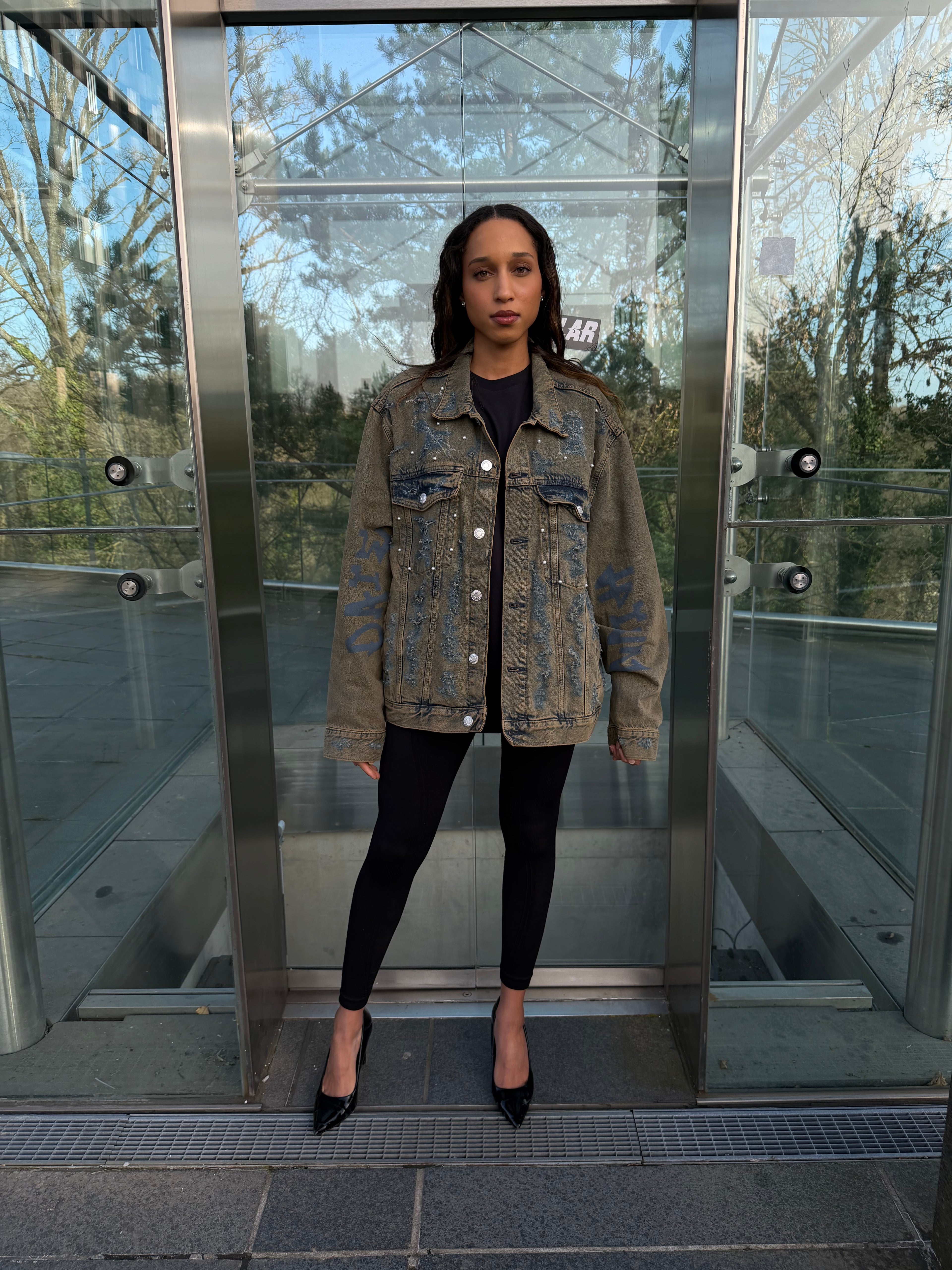 Broken Script Denim Jacket