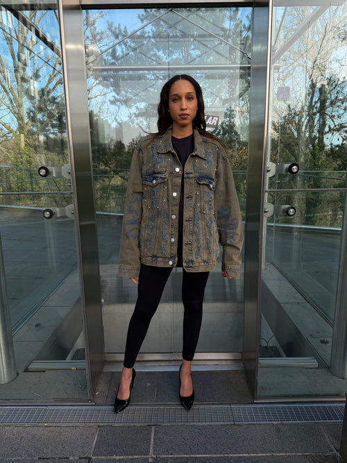 Broken Script Denim Jacket