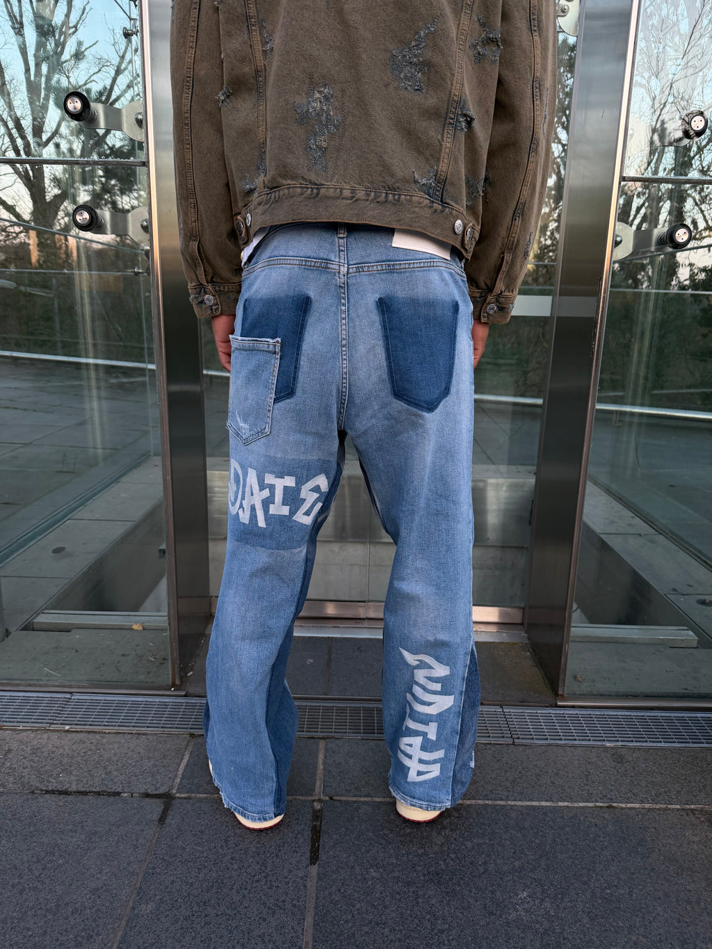 Ghost Tag Denim Pants