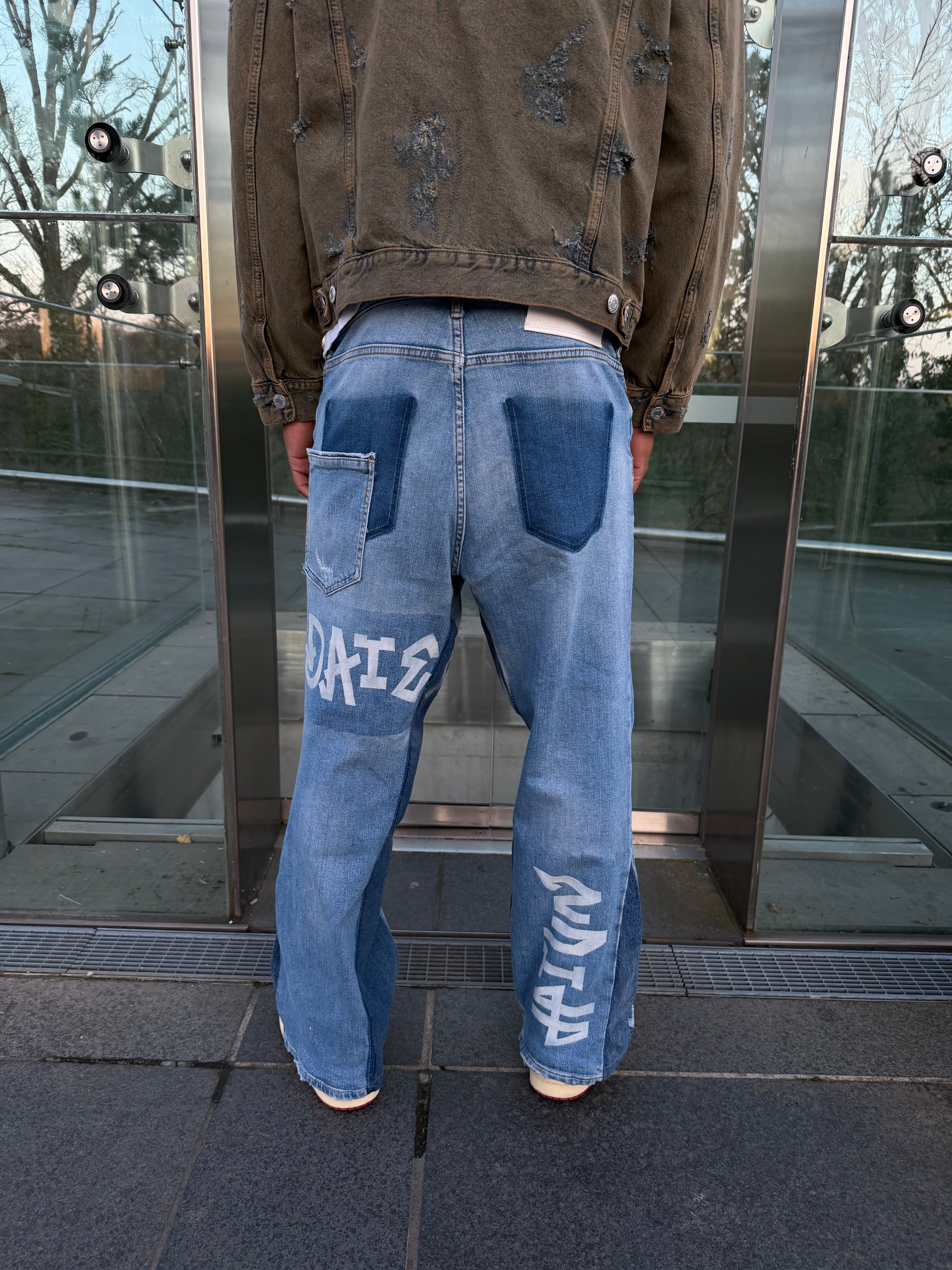 Ghost Tag Denim Pants