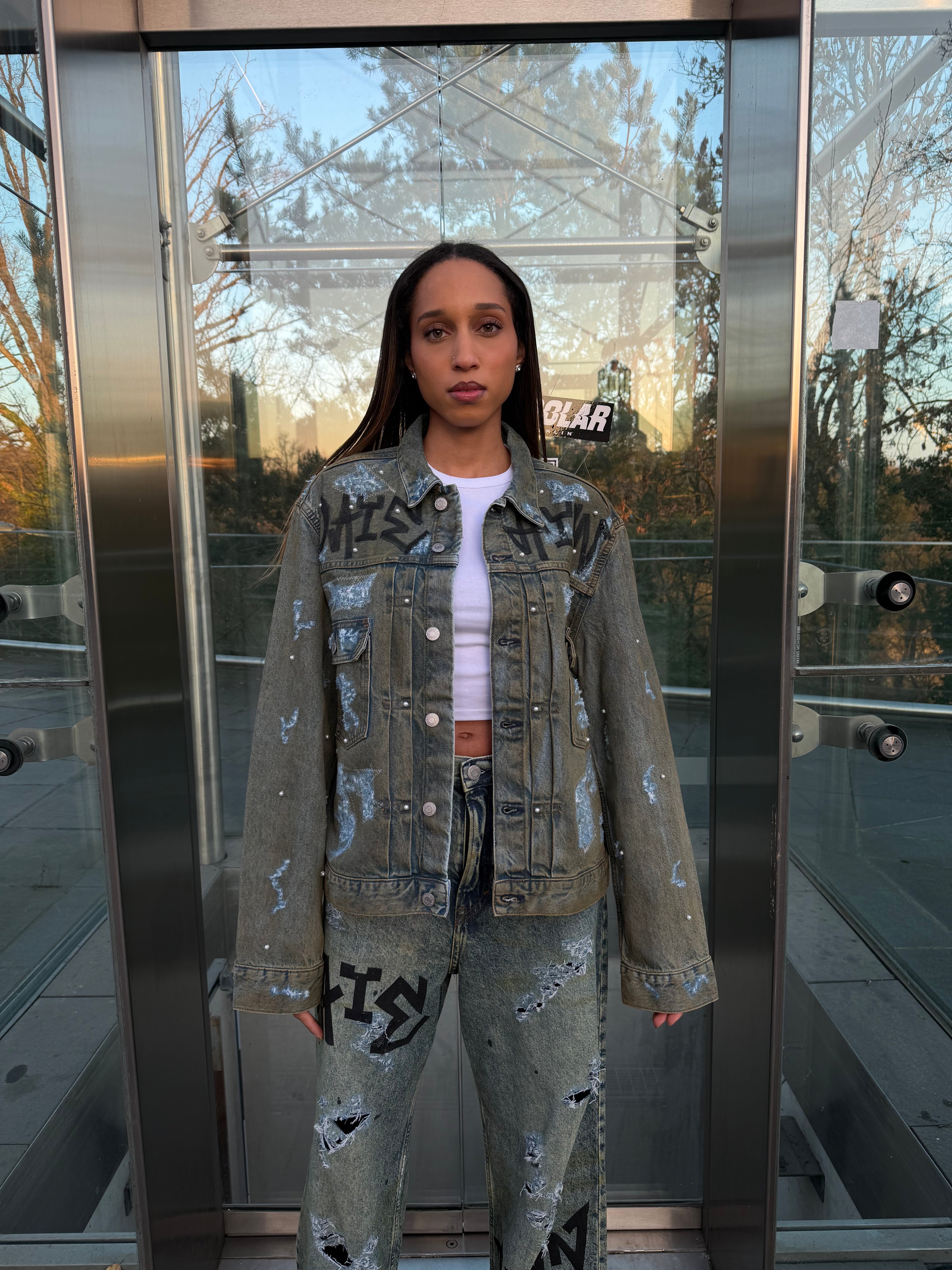 Ghost Letters Denim Jacket