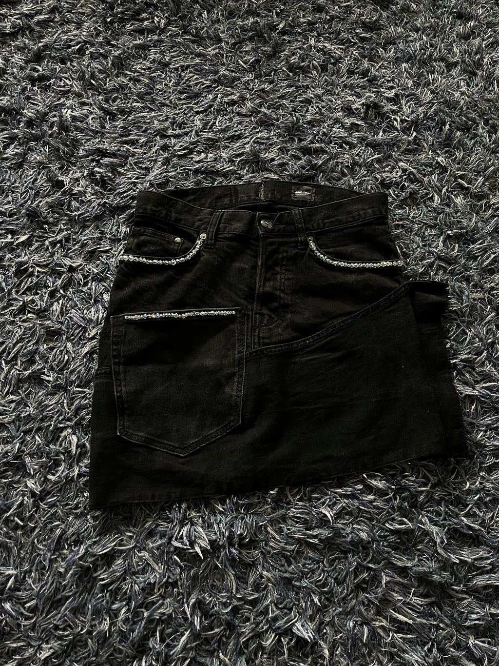 ONE OF ONE STARLIGHT DENIM SKIRT