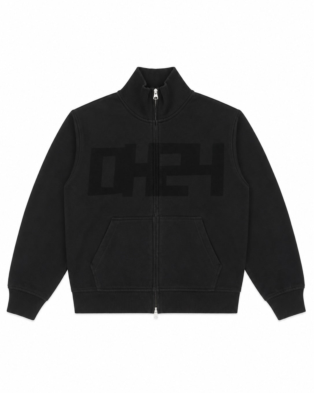 "DH24" Relaxed Fit Boxy Grey Track Jacket
