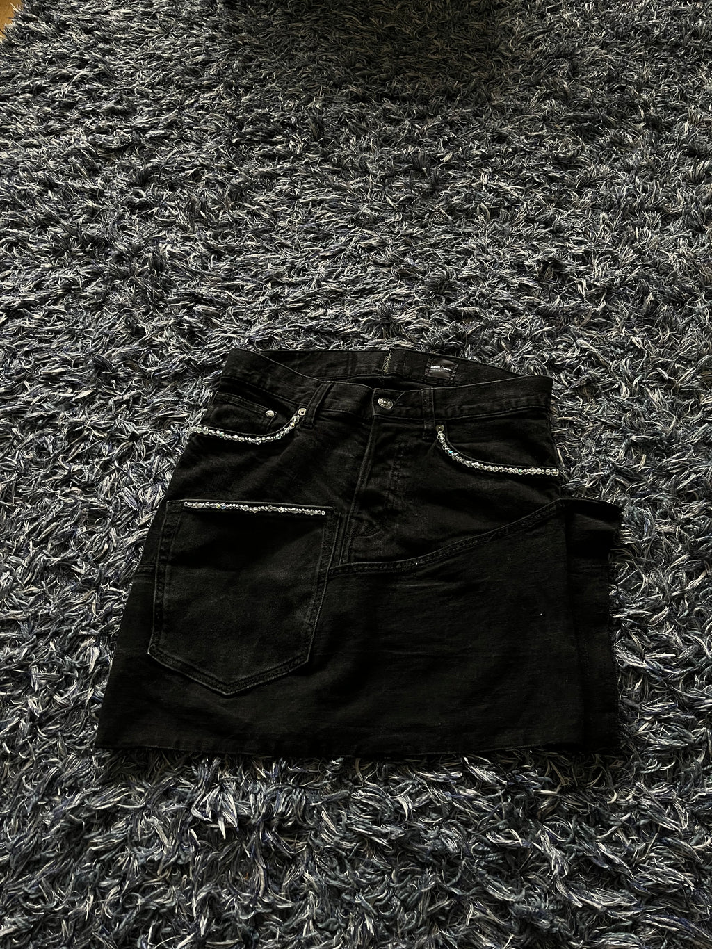 ONE OF ONE STARLIGHT DENIM SKIRT