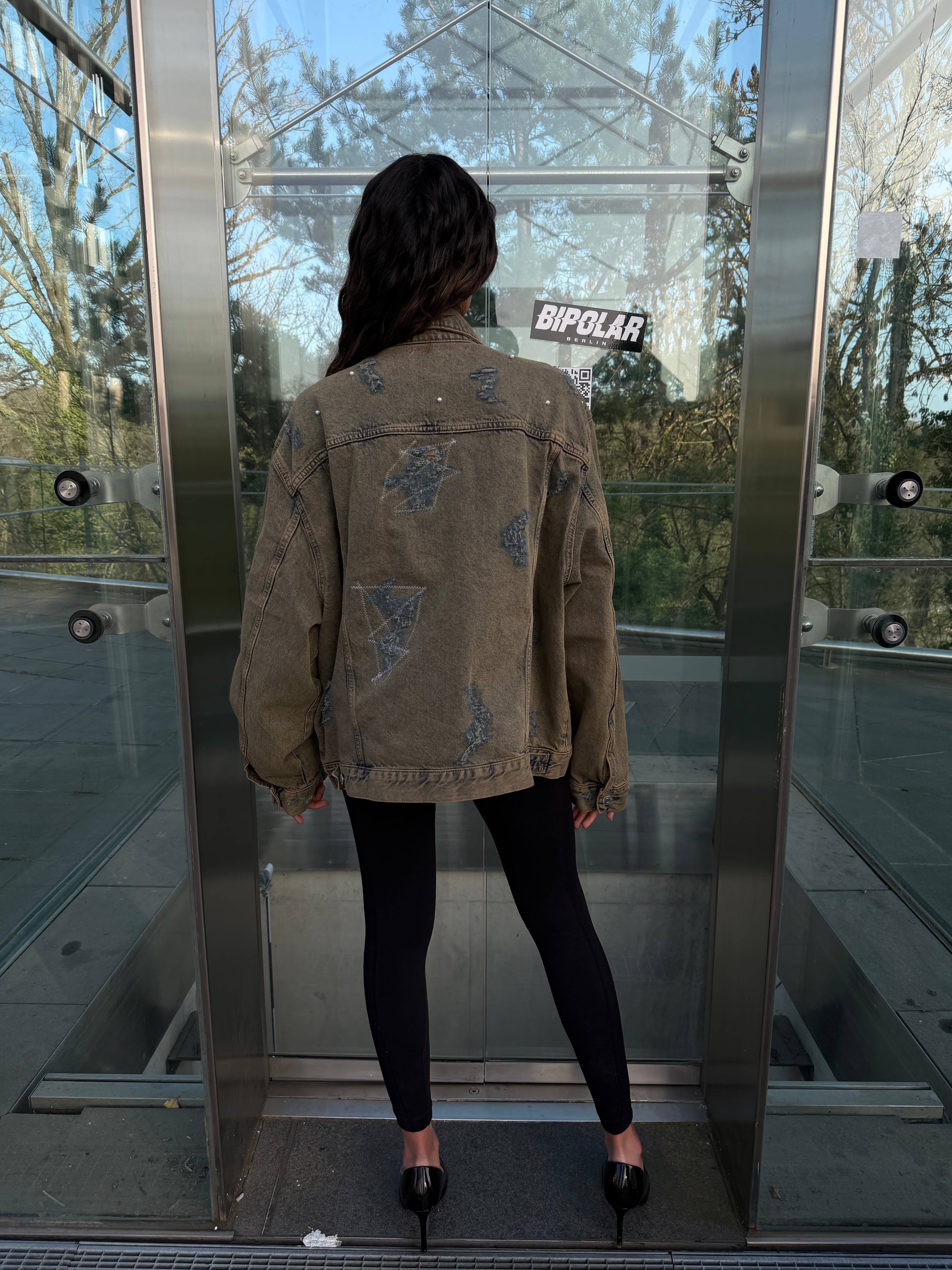 Broken Script Denim Jacket