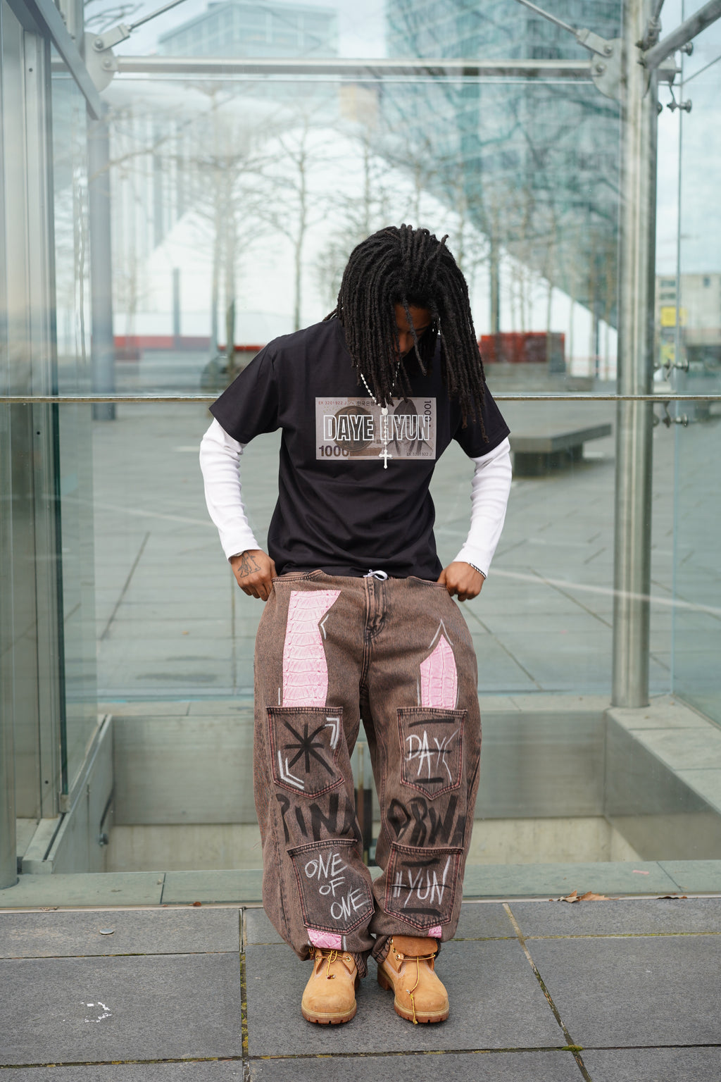 ONE OF ONE BLUSH VENUM DENIM