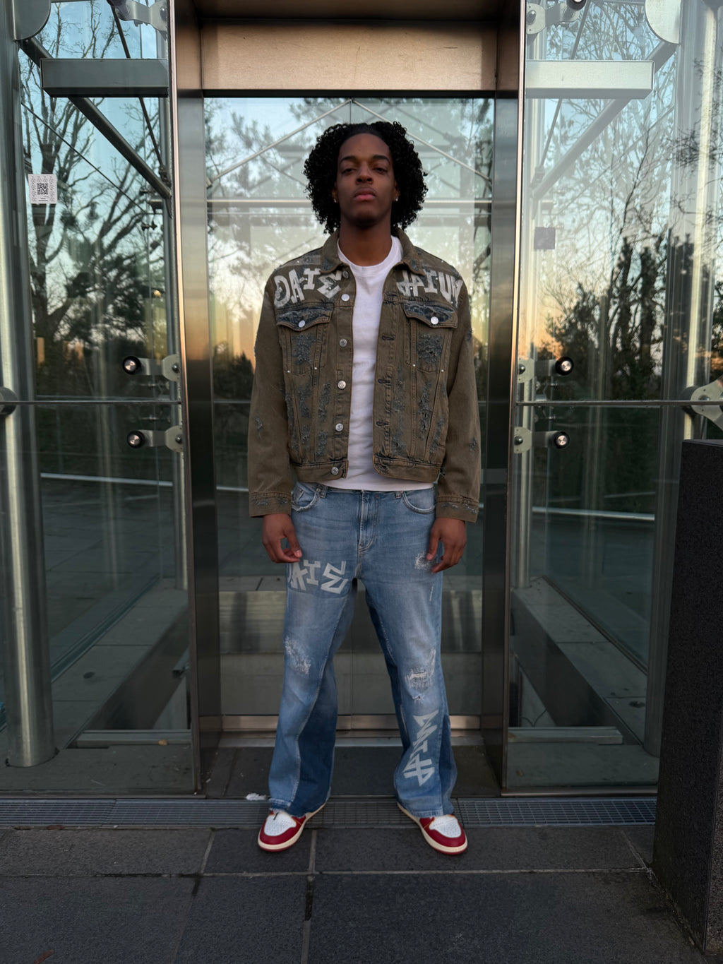 Ghost Tag Denim Pants