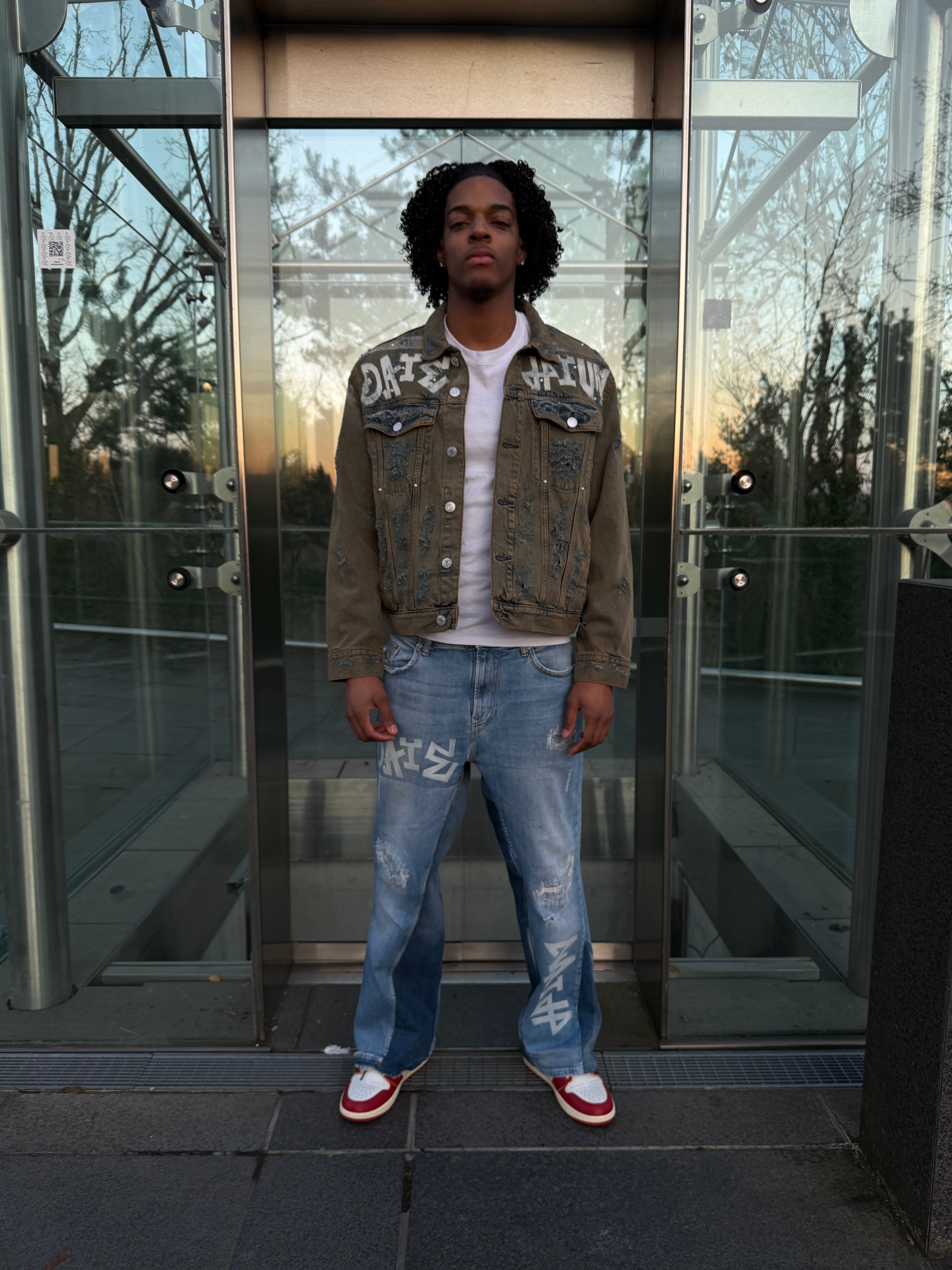 Ghost Tag Denim Pants