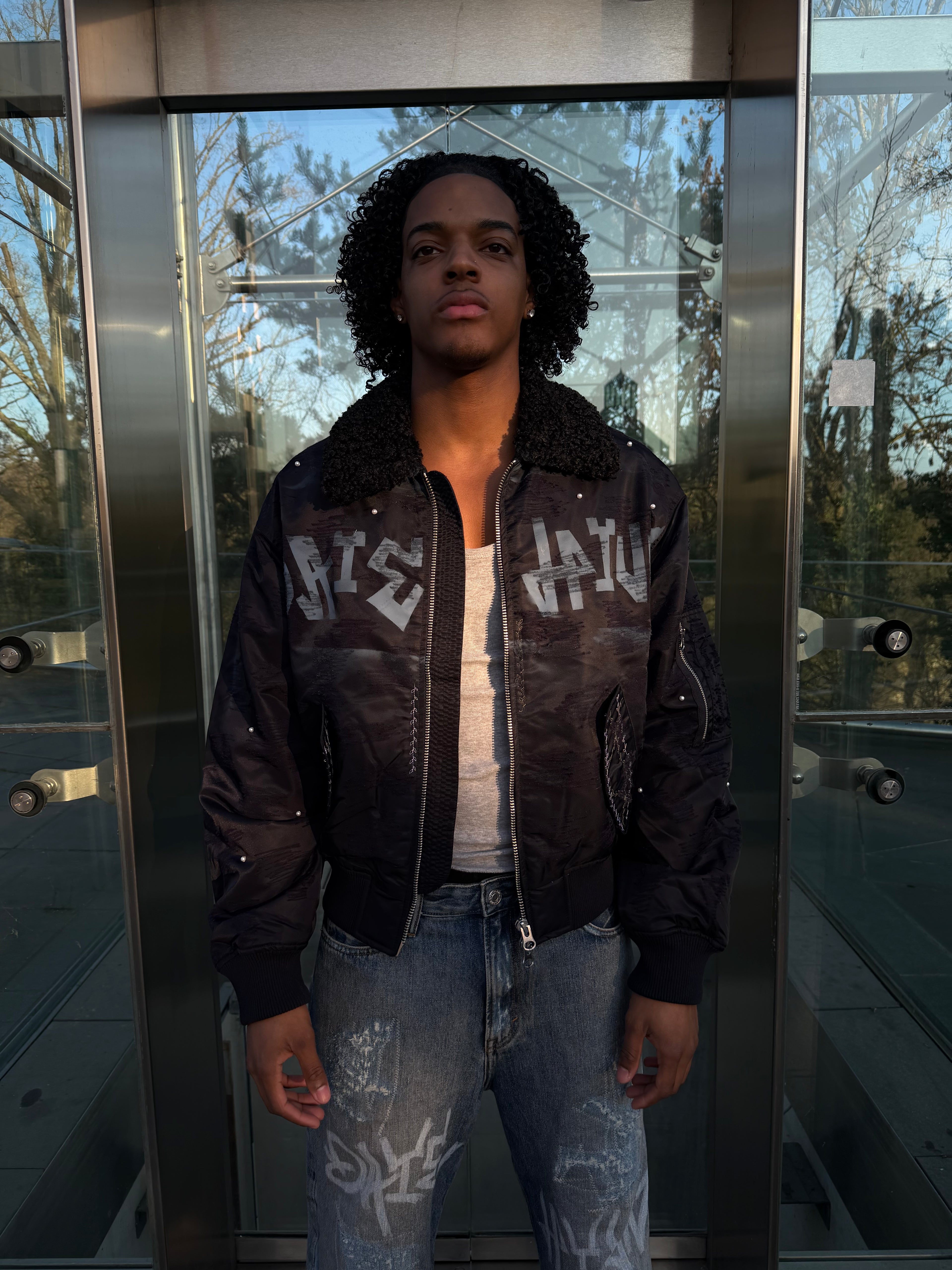 Midnight Rebel Bomber Jacket