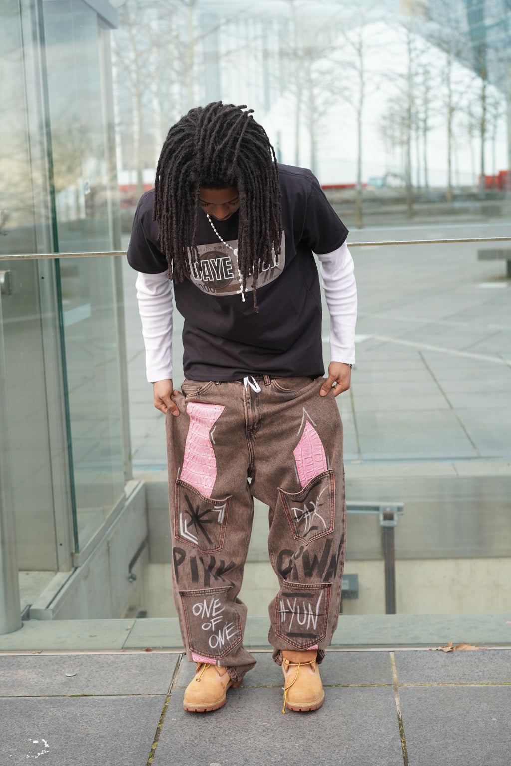 ONE OF ONE BLUSH VENUM DENIM