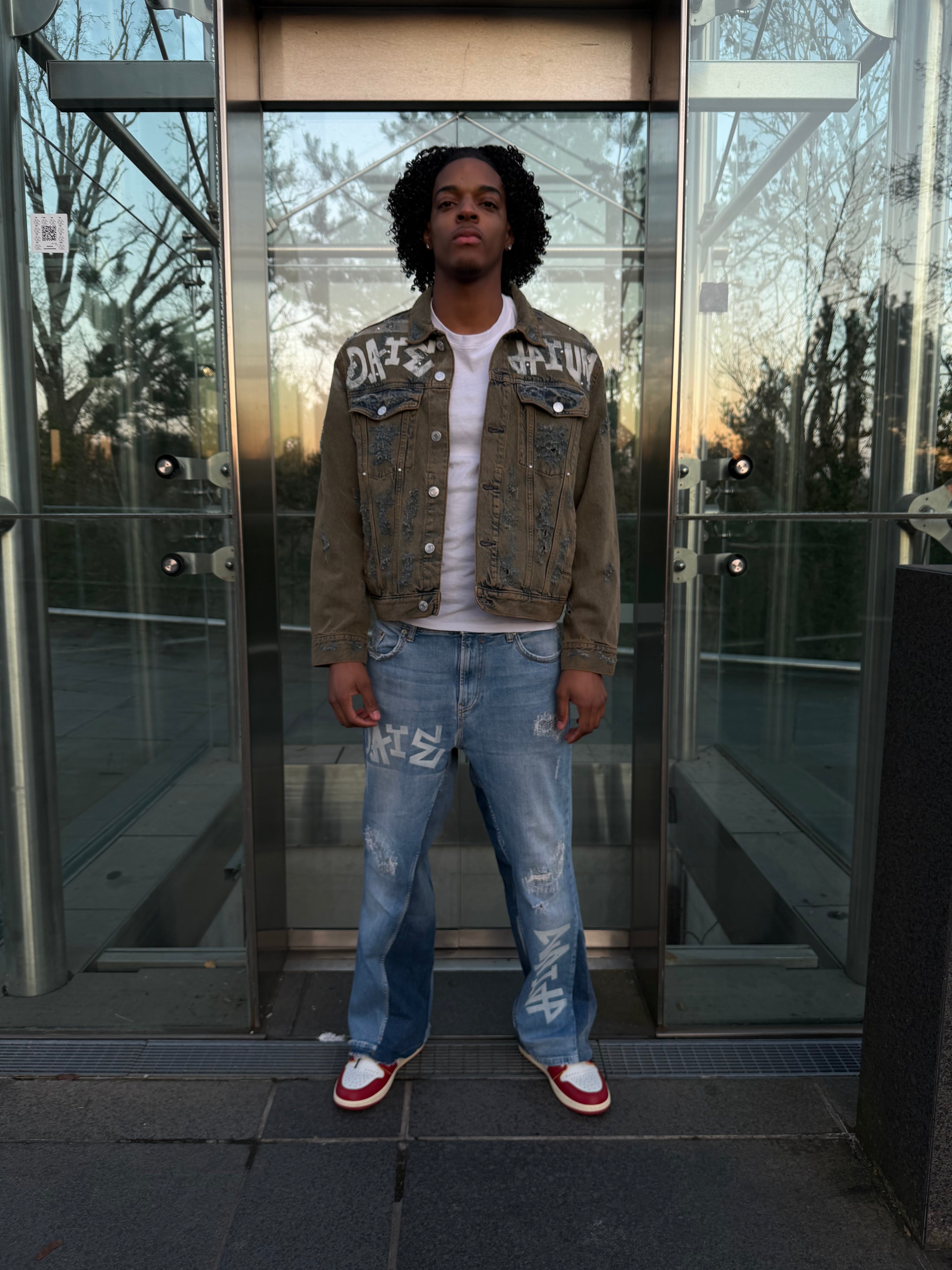 Ghost Tag Denim Pants