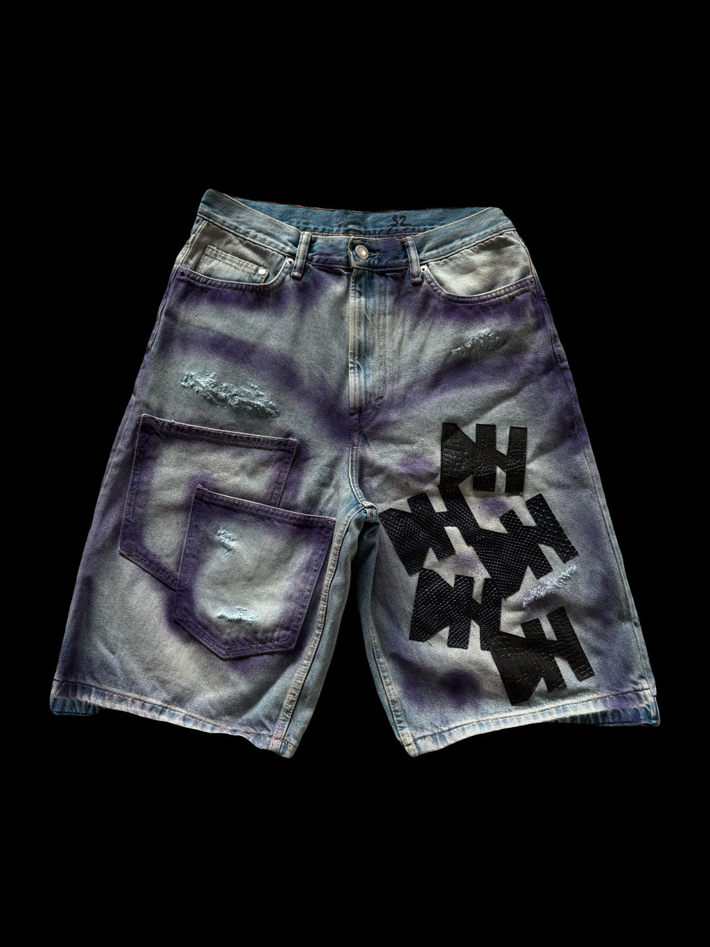 1/1 MAUVE DENIM SHORTS