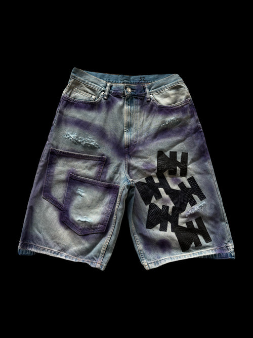 1/1 MAUVE DENIM SHORTS
