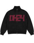 "DH24" Relaxed Fit Boxy Black/Pink Track Jacket