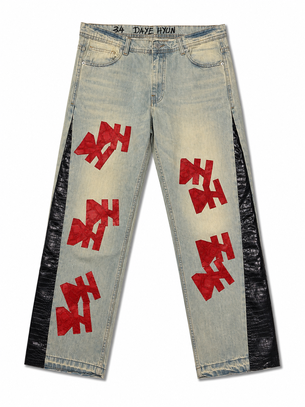 Red Ghost Denim Pants