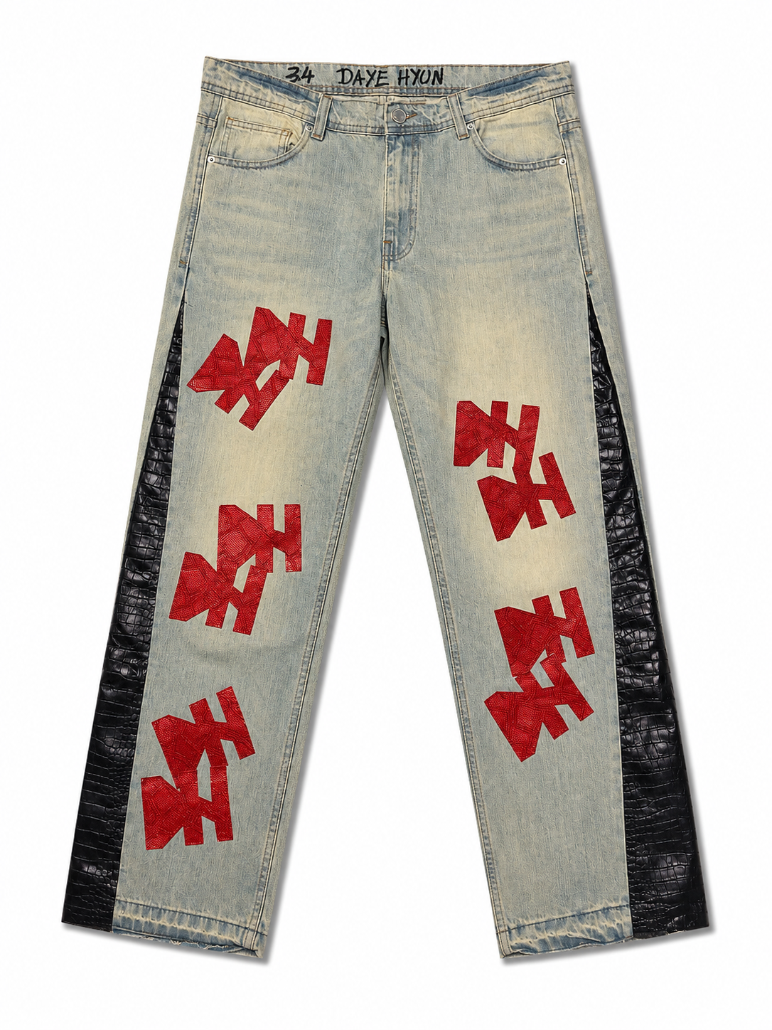 Red Ghost Denim Pants