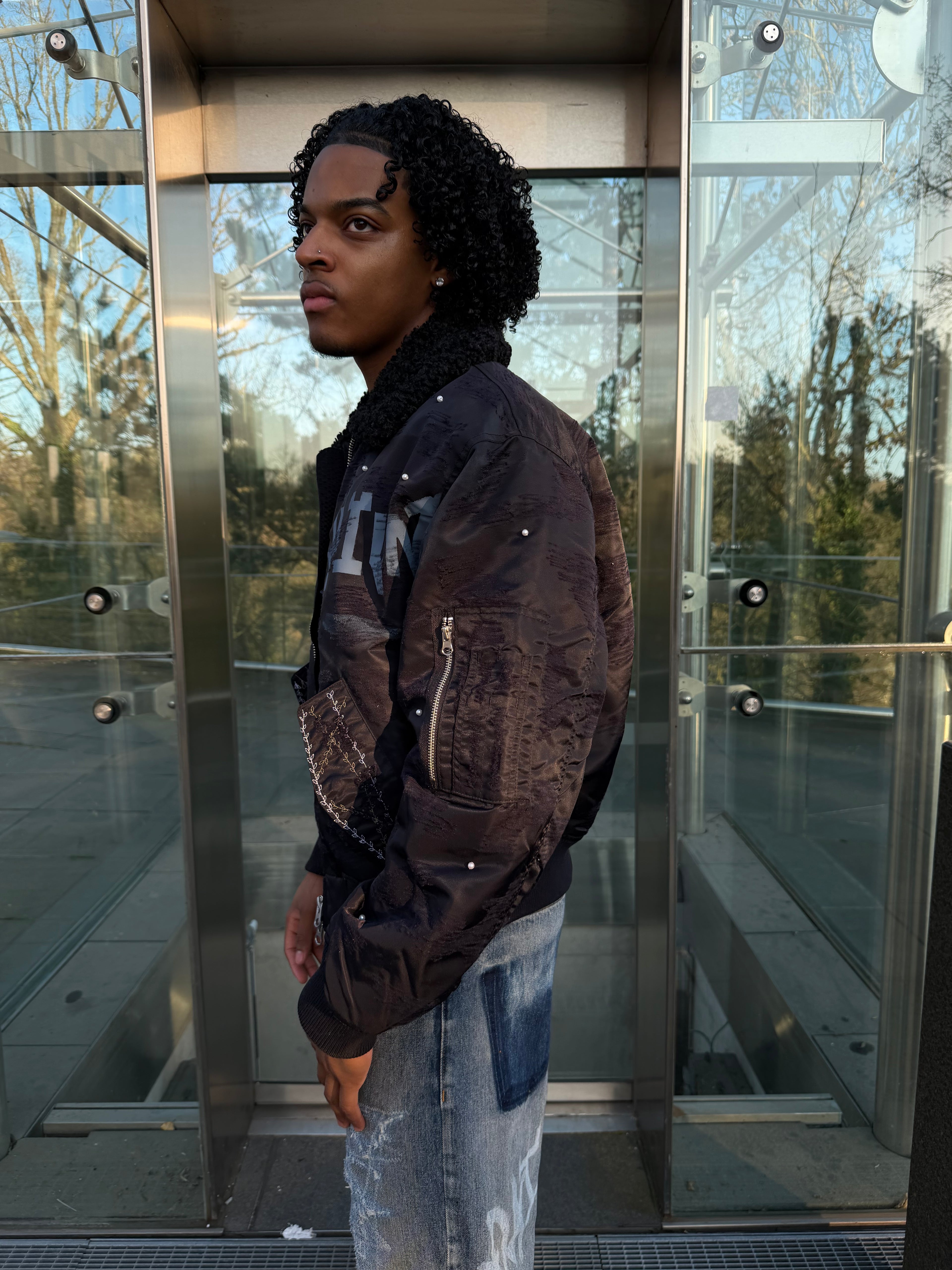 Midnight Rebel Bomber Jacket