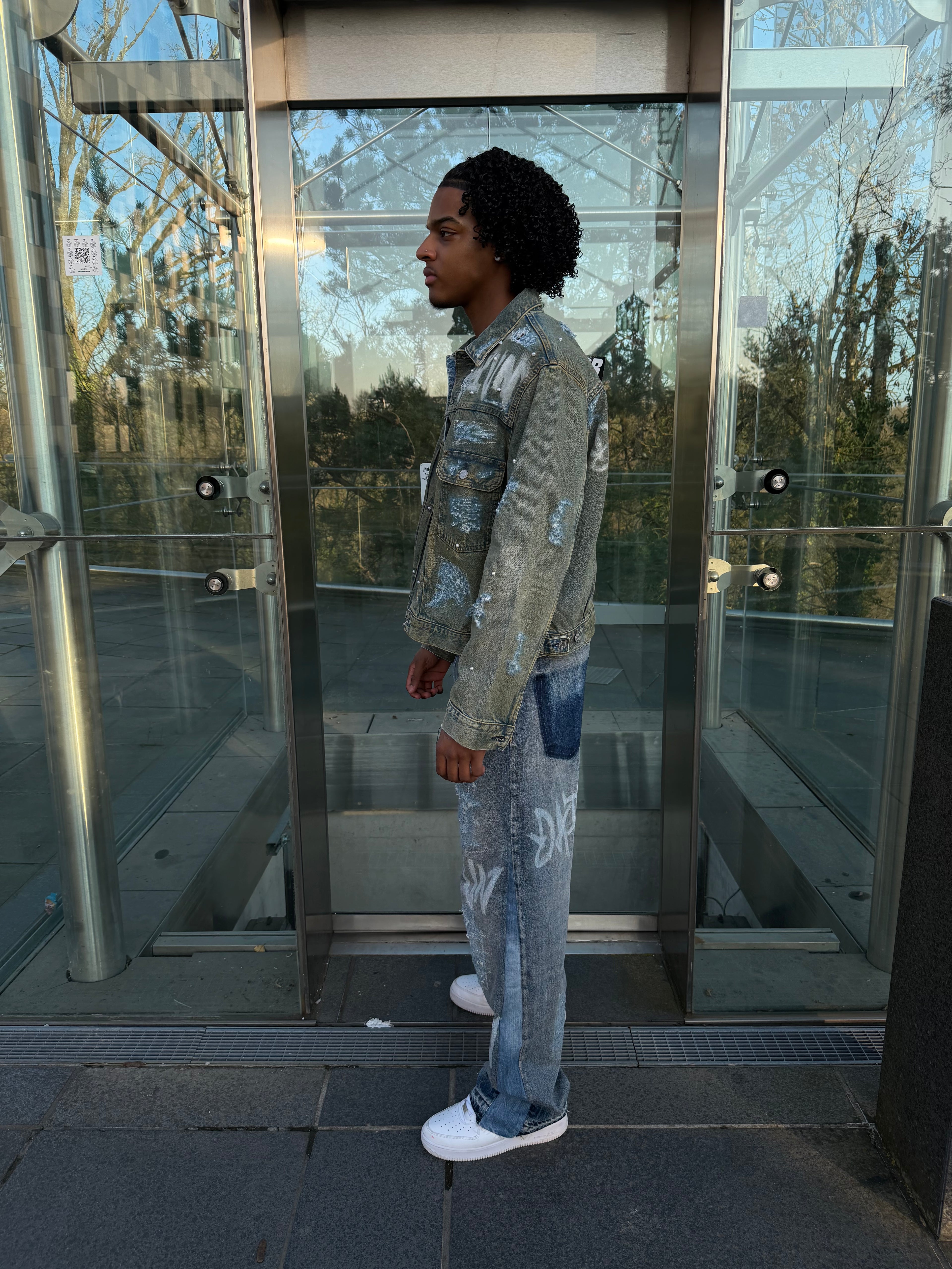 Afterglow Distress Denim Jacket