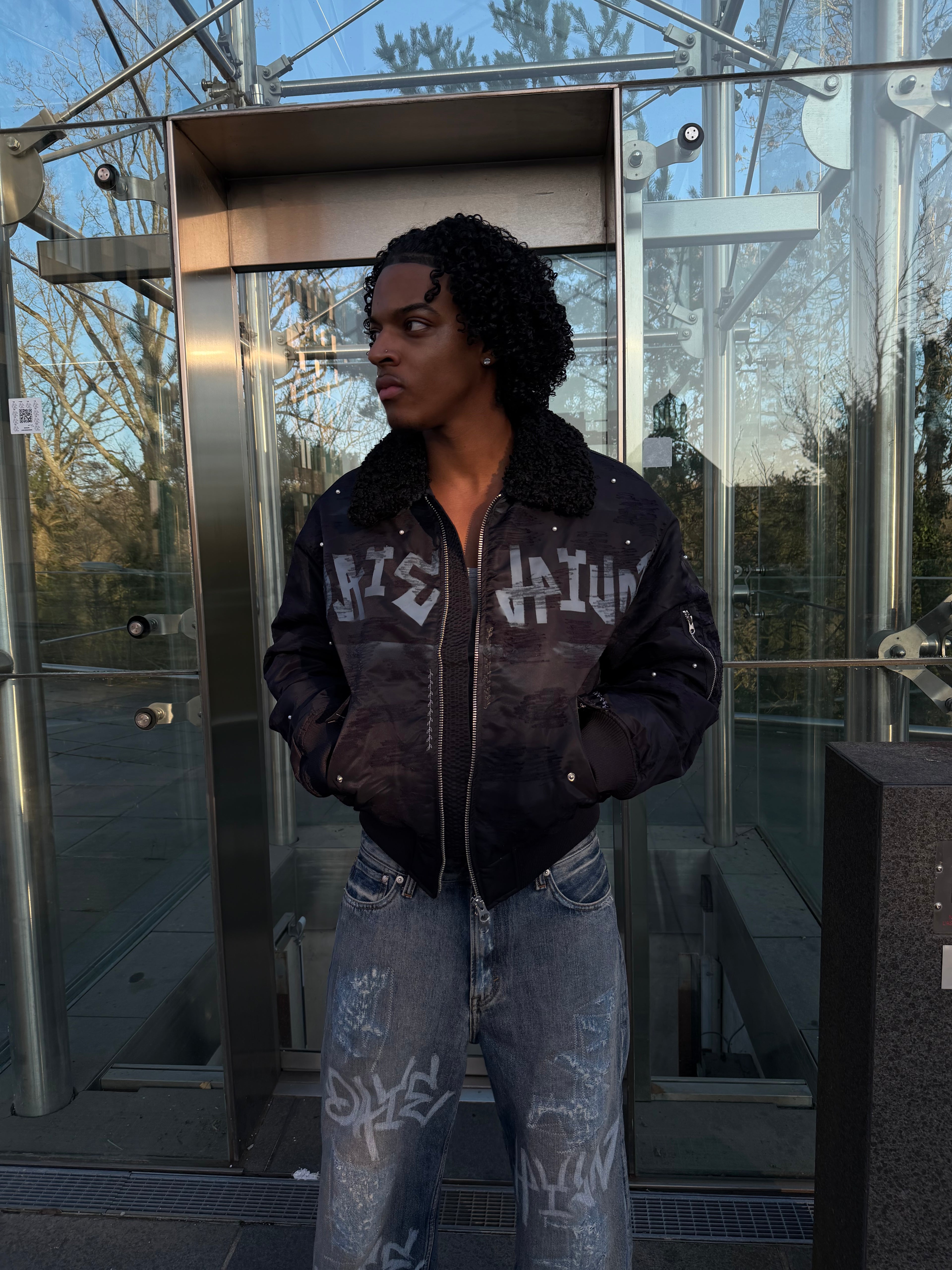 Midnight Rebel Bomber Jacket