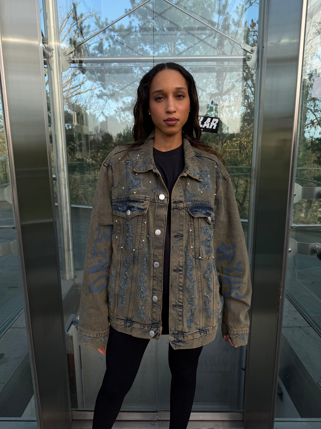 Broken Script Denim Jacket