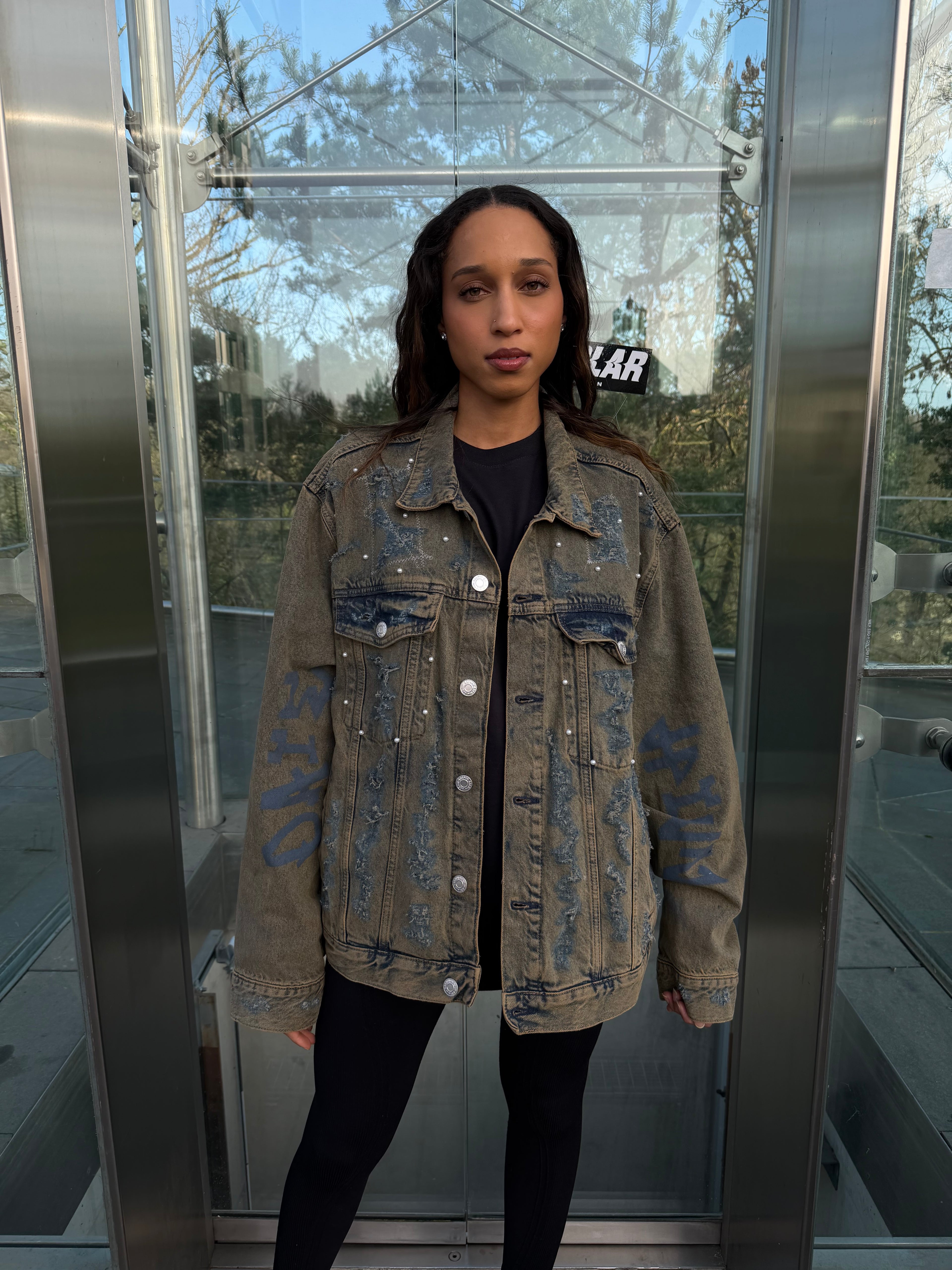 Broken Script Denim Jacket