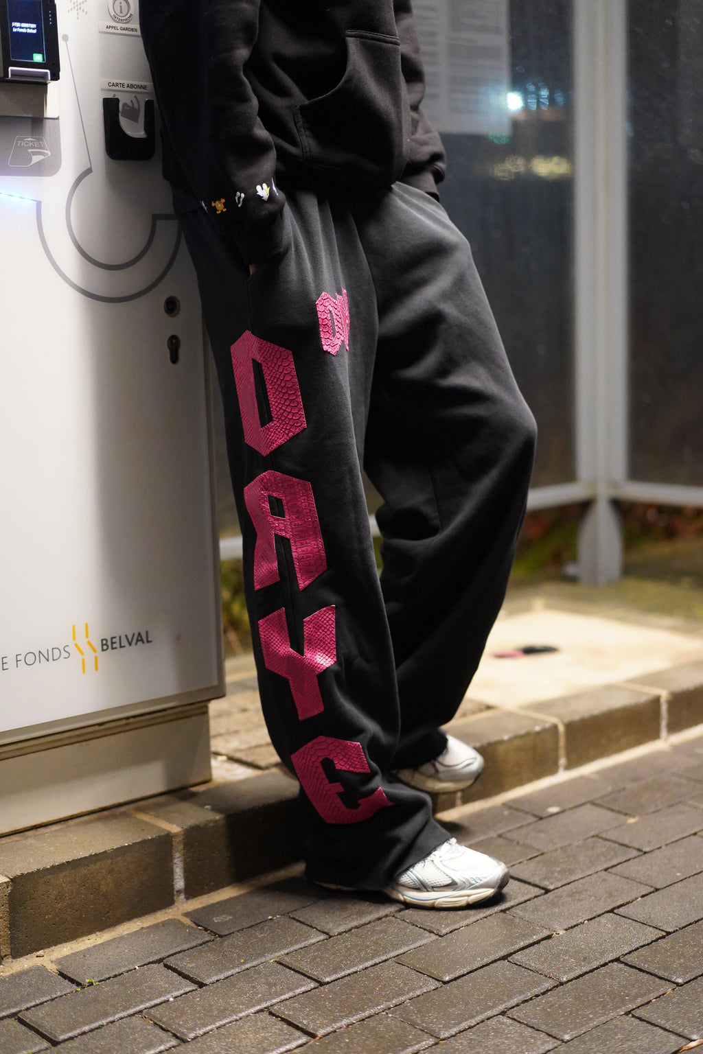 ONE OF ONE PINK LETTERING JOGGER