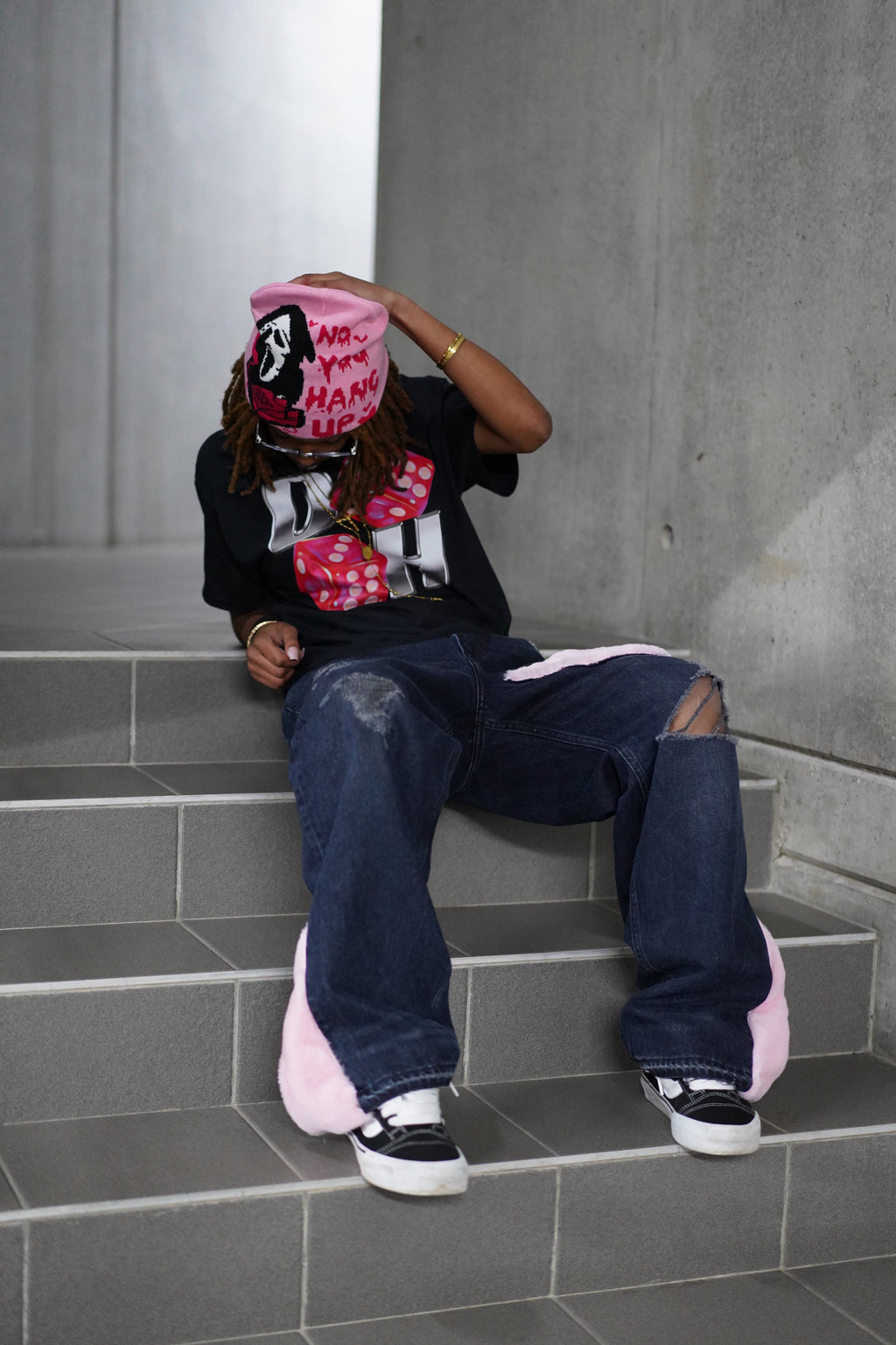 ONE OF ONE COTTON CANDY X CRYSTAL DENIM
