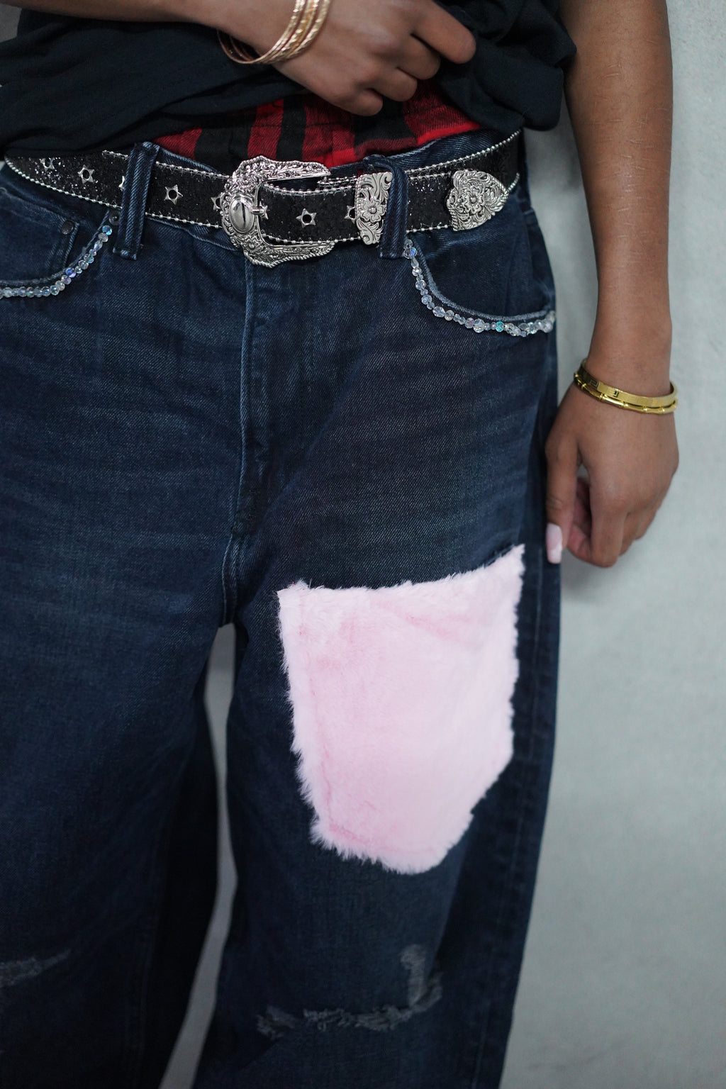 ONE OF ONE COTTON CANDY X CRYSTAL DENIM