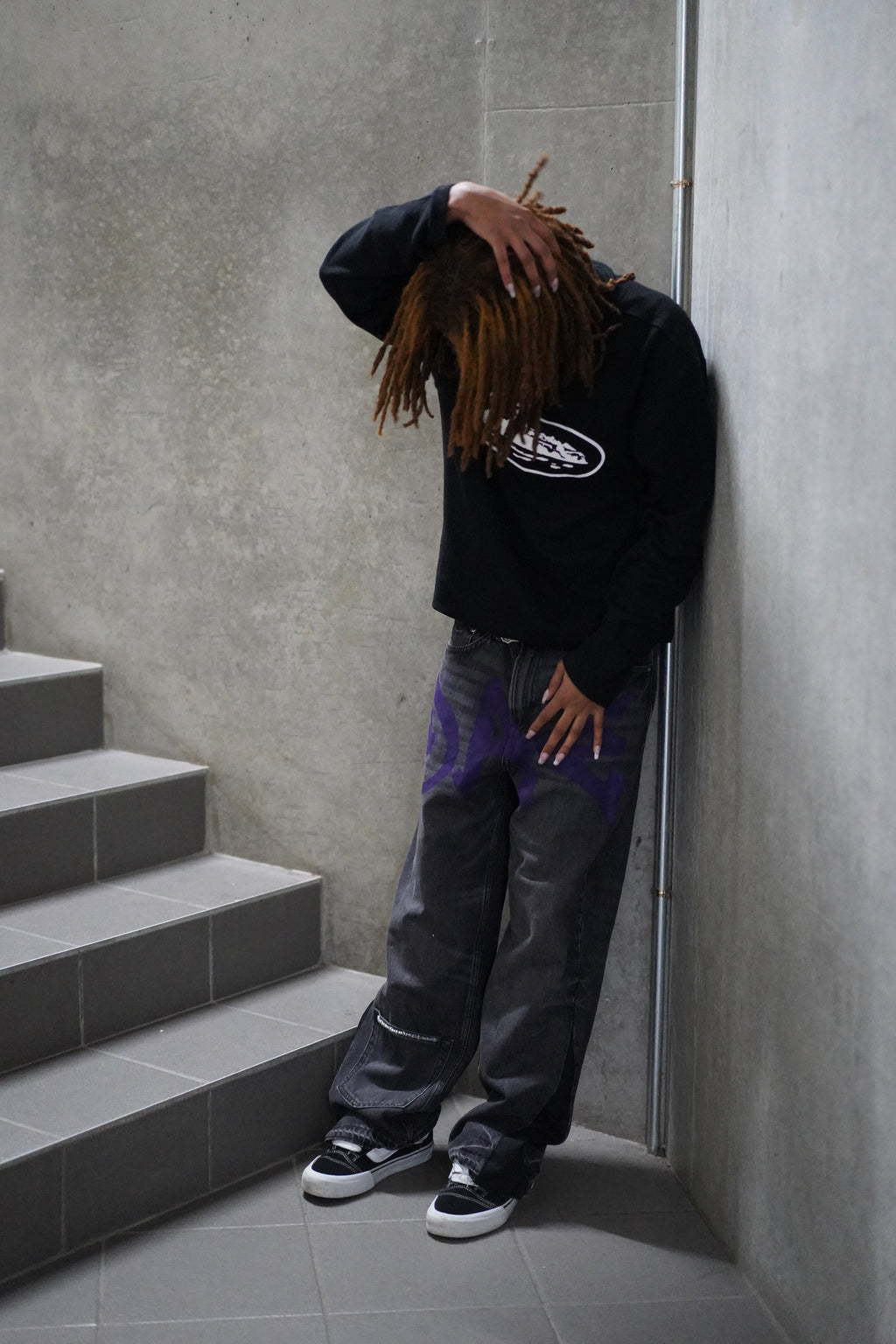 ONE OF ONE GRAFFITI CRYSTAL DENIM