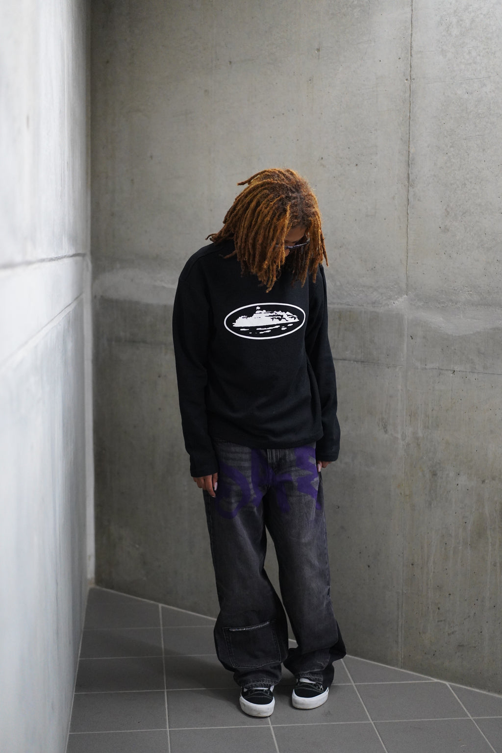 ONE OF ONE GRAFFITI CRYSTAL DENIM