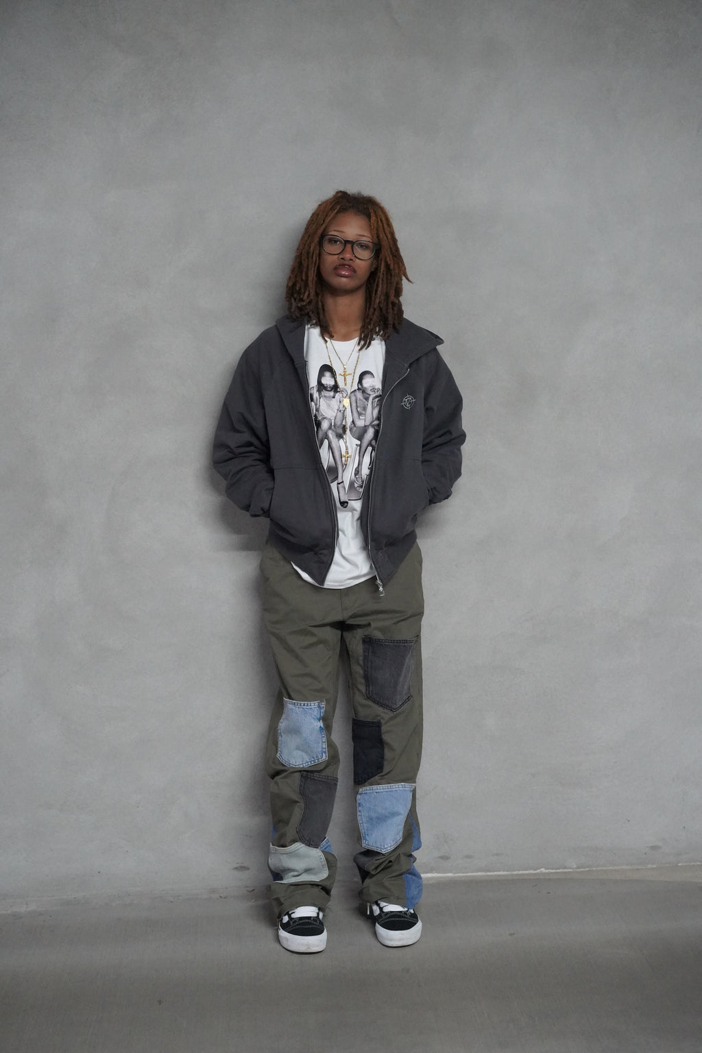 ONE OF ONE SLIM FIT KHAKI GREEN POCKET DENIM