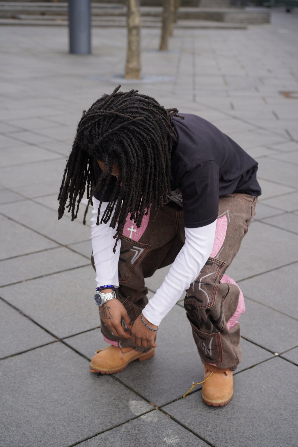 ONE OF ONE BLUSH VENUM DENIM