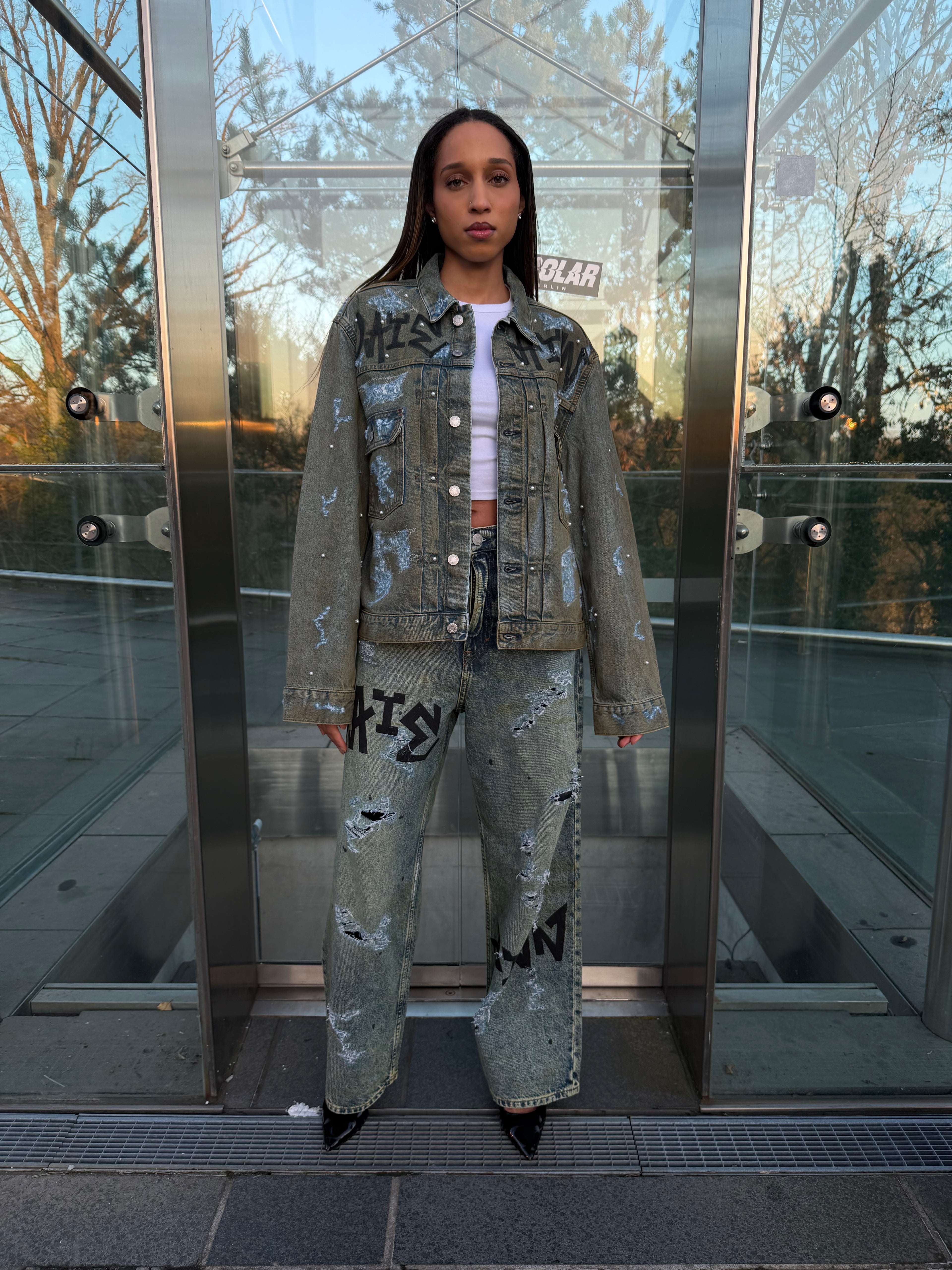 Ghost Letters Denim Jacket