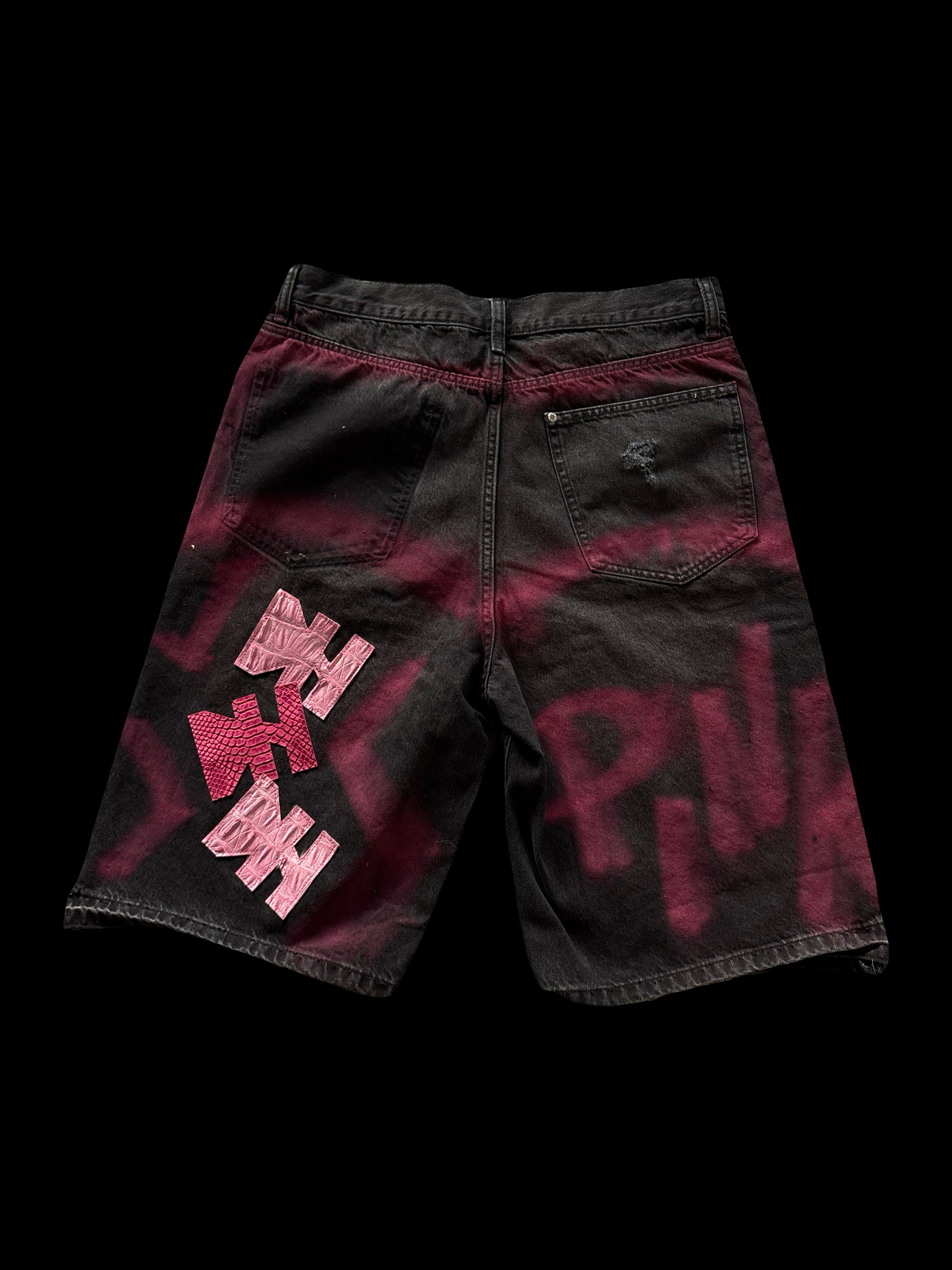 1/1 PINK AND ROSA DENIM SHORTS