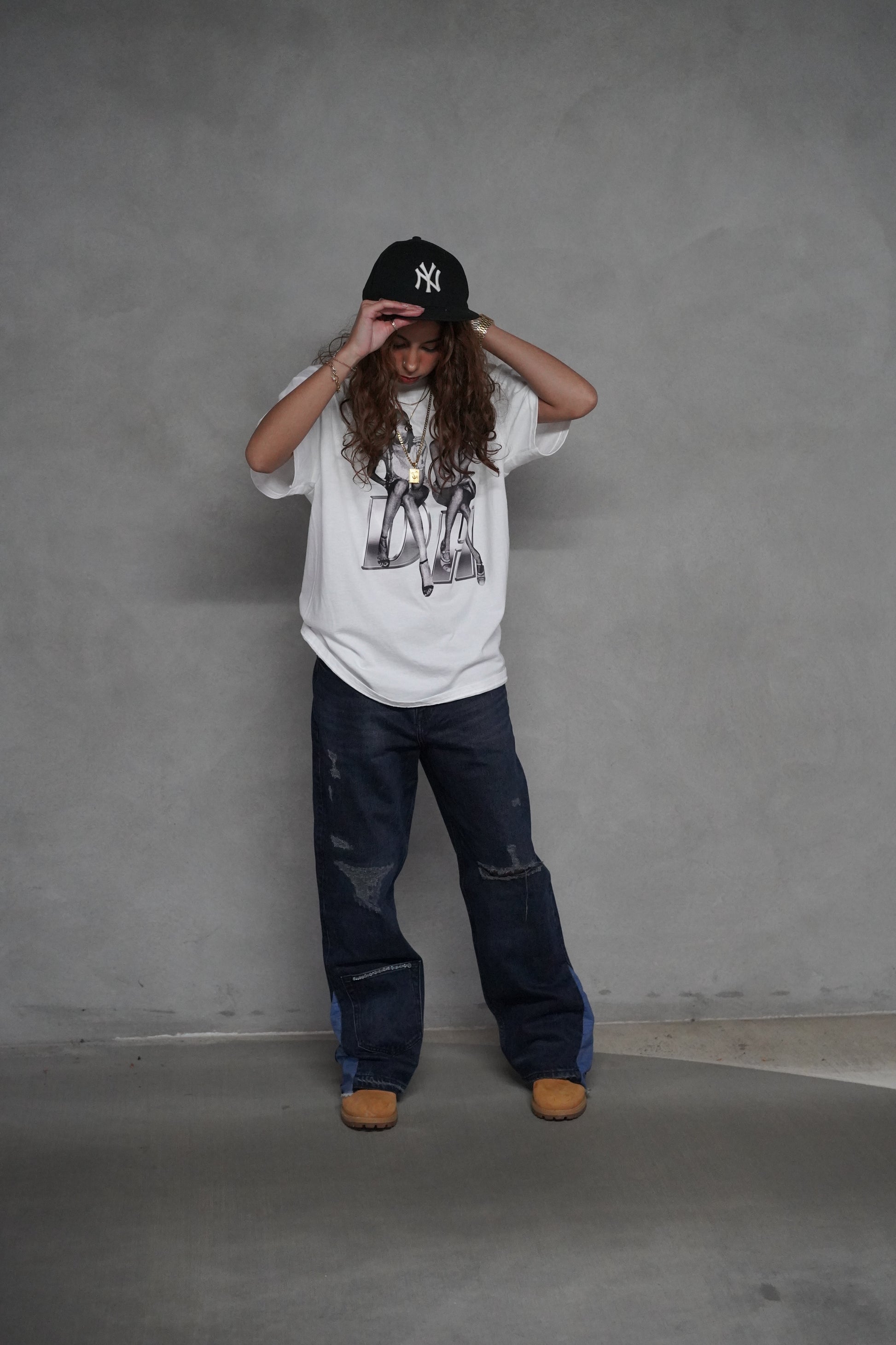 WHITE "U CAN’T SIT WITH US" TEE