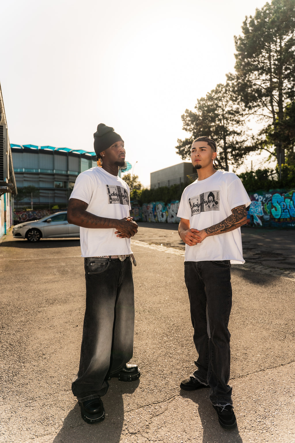 "5000 WON" White Boxy Fit Tee