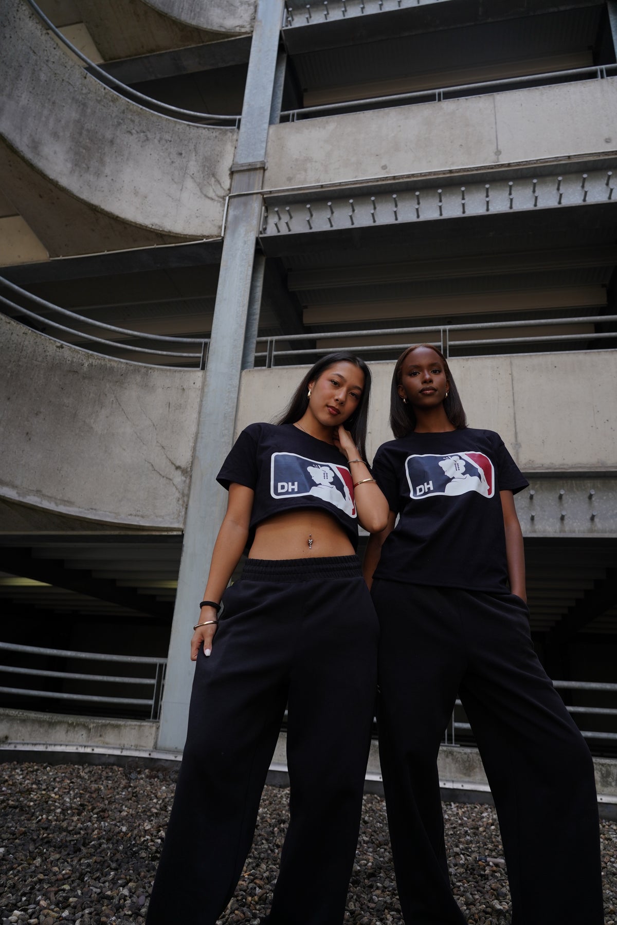 Daye Hyun Emblem Black Crop Tee (pre-order)