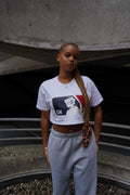 Daye Hyun Emblem White Crop Tee (pre-order)
