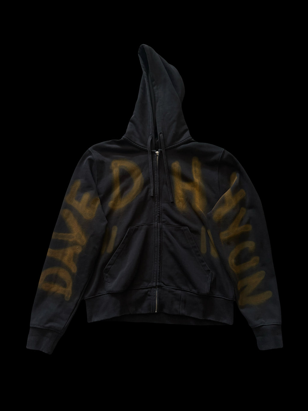 ORANGE "NOT 4 SALE" GRAFFITI ZIP HOODIE 1/1