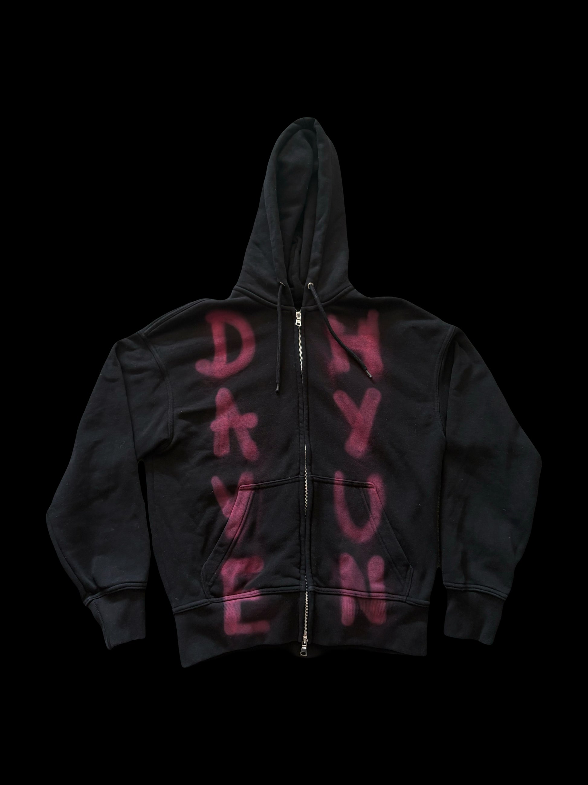 PINK "NOT 4 SALE" GRAFFITI ZIP HOODIE 1/1