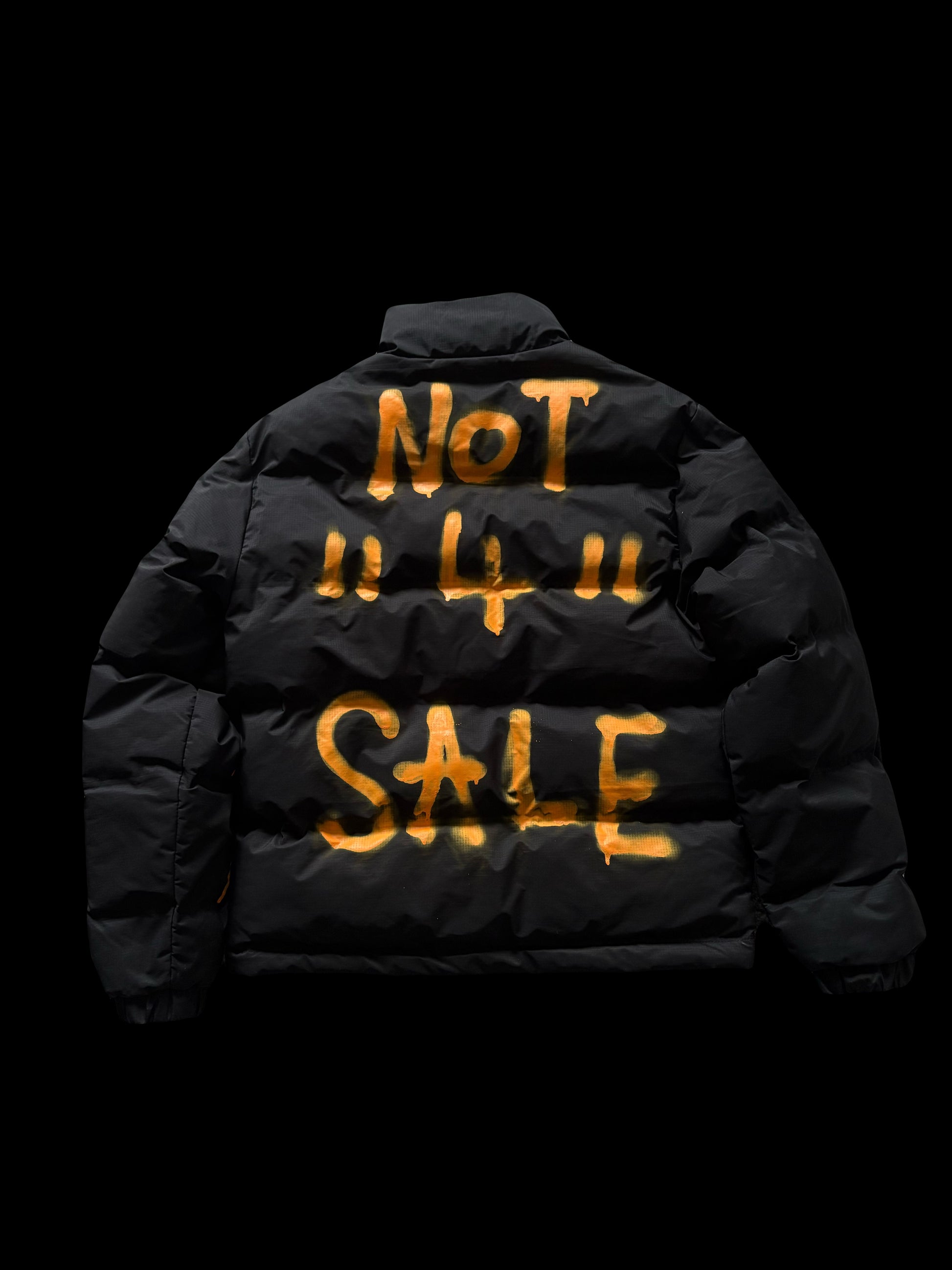 ORANGE "NOT 4 SALE" GRAFFITI DOWN JACKET 1/1