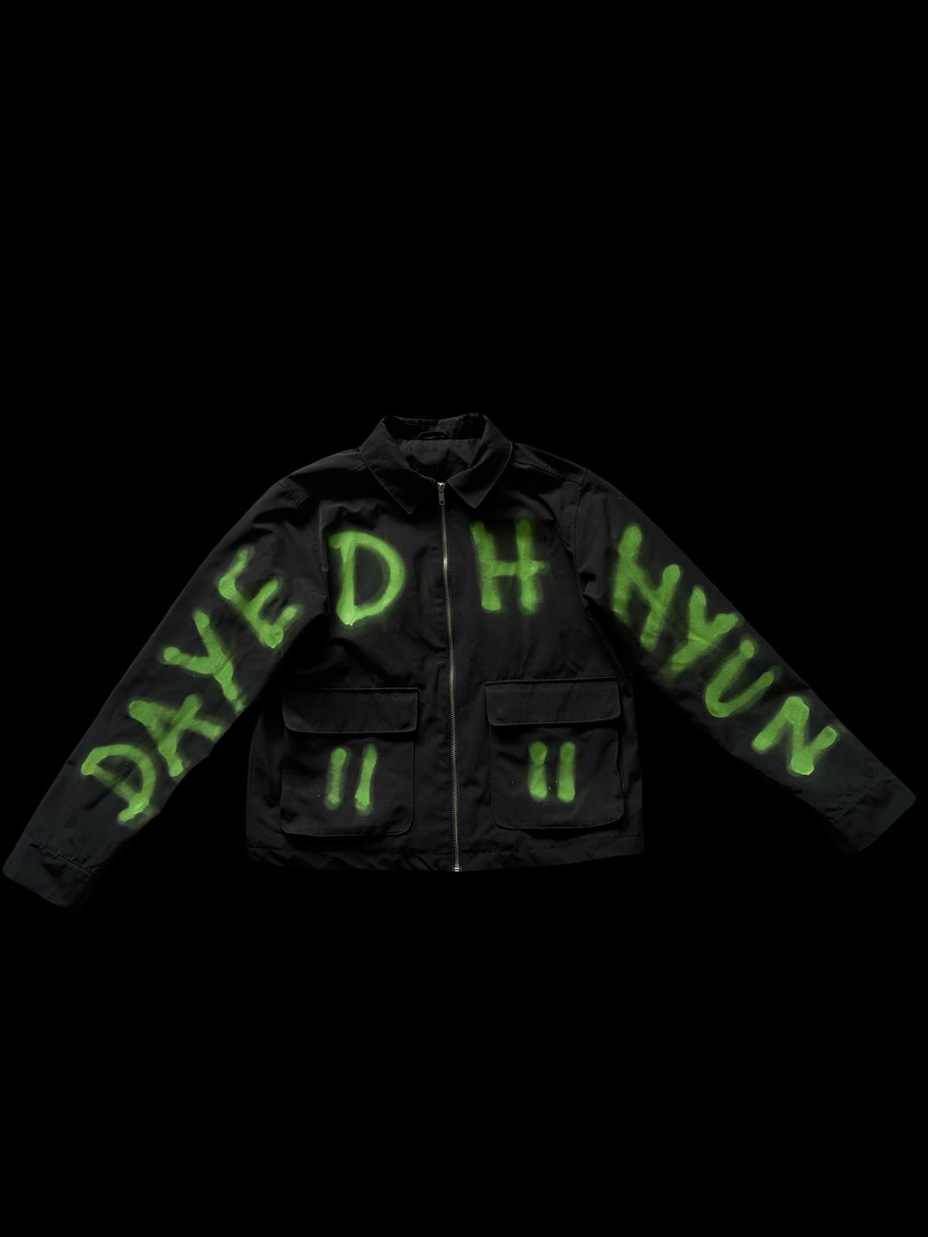 GREEN "NOT 4 SALE" GRAFFIT JACKET 1/1