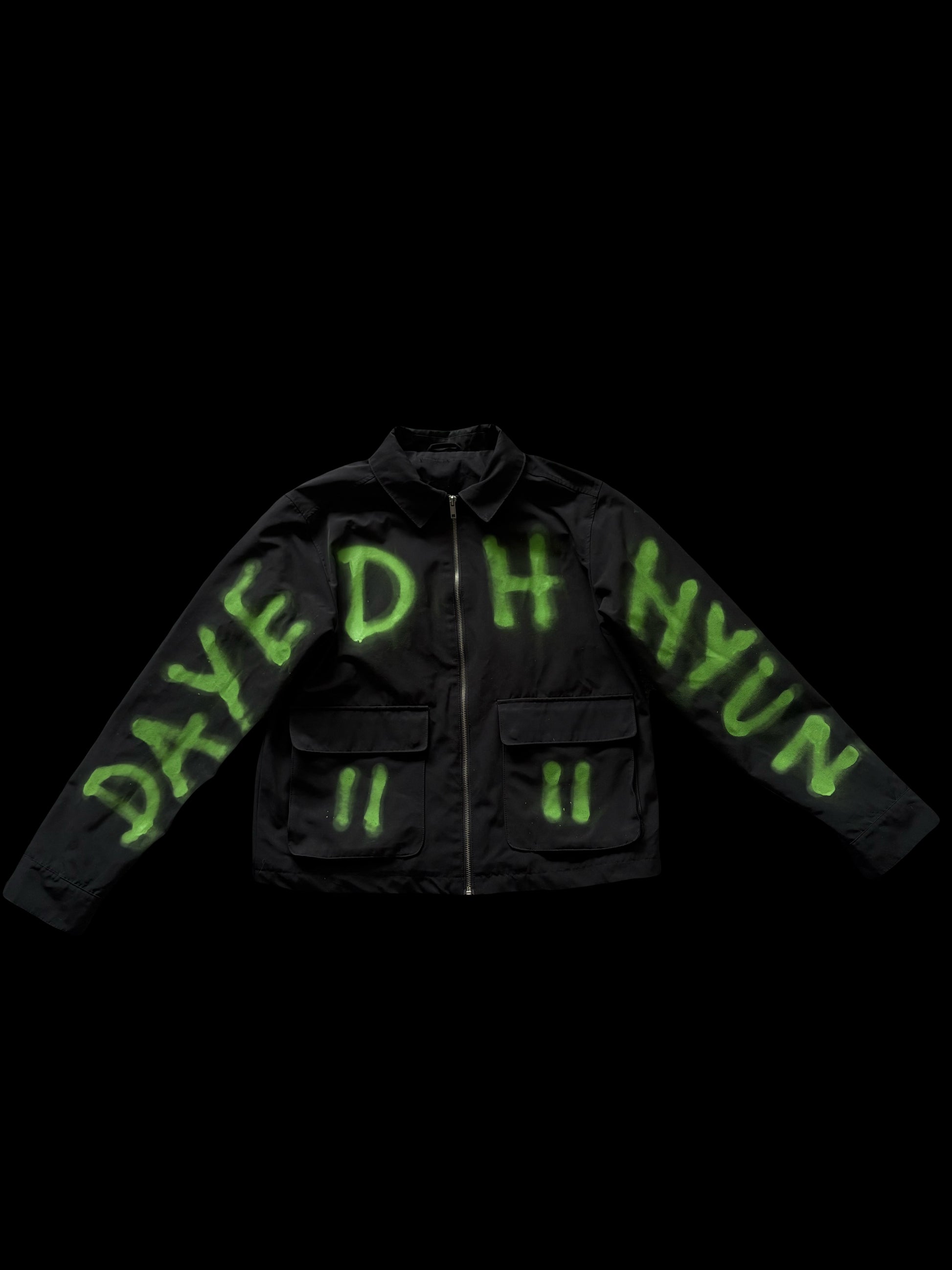 GREEN "NOT 4 SALE" GRAFFIT JACKET 1/1
