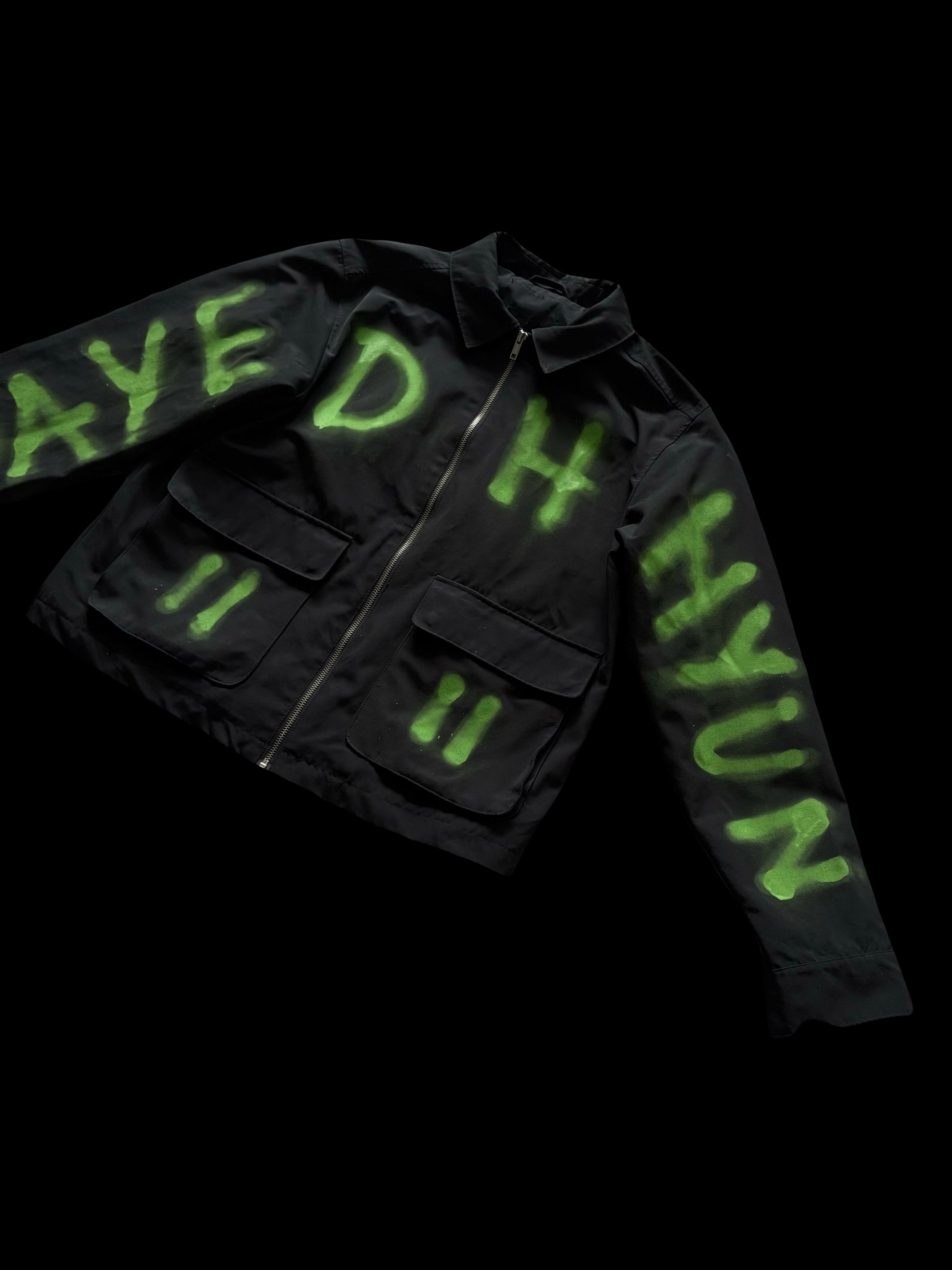 GREEN "NOT 4 SALE" GRAFFIT JACKET 1/1
