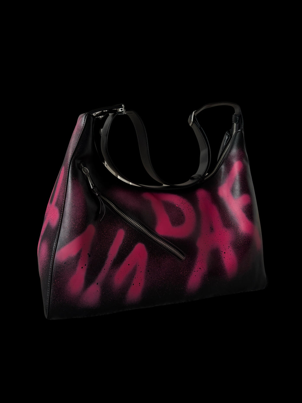 PINK "NOT 4 SALE" GRAFFITI LEATHER BAG 1/1