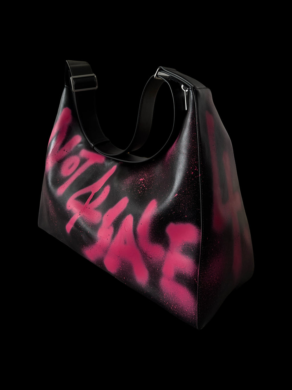 PINK "NOT 4 SALE" GRAFFITI LEATHER BAG 1/1