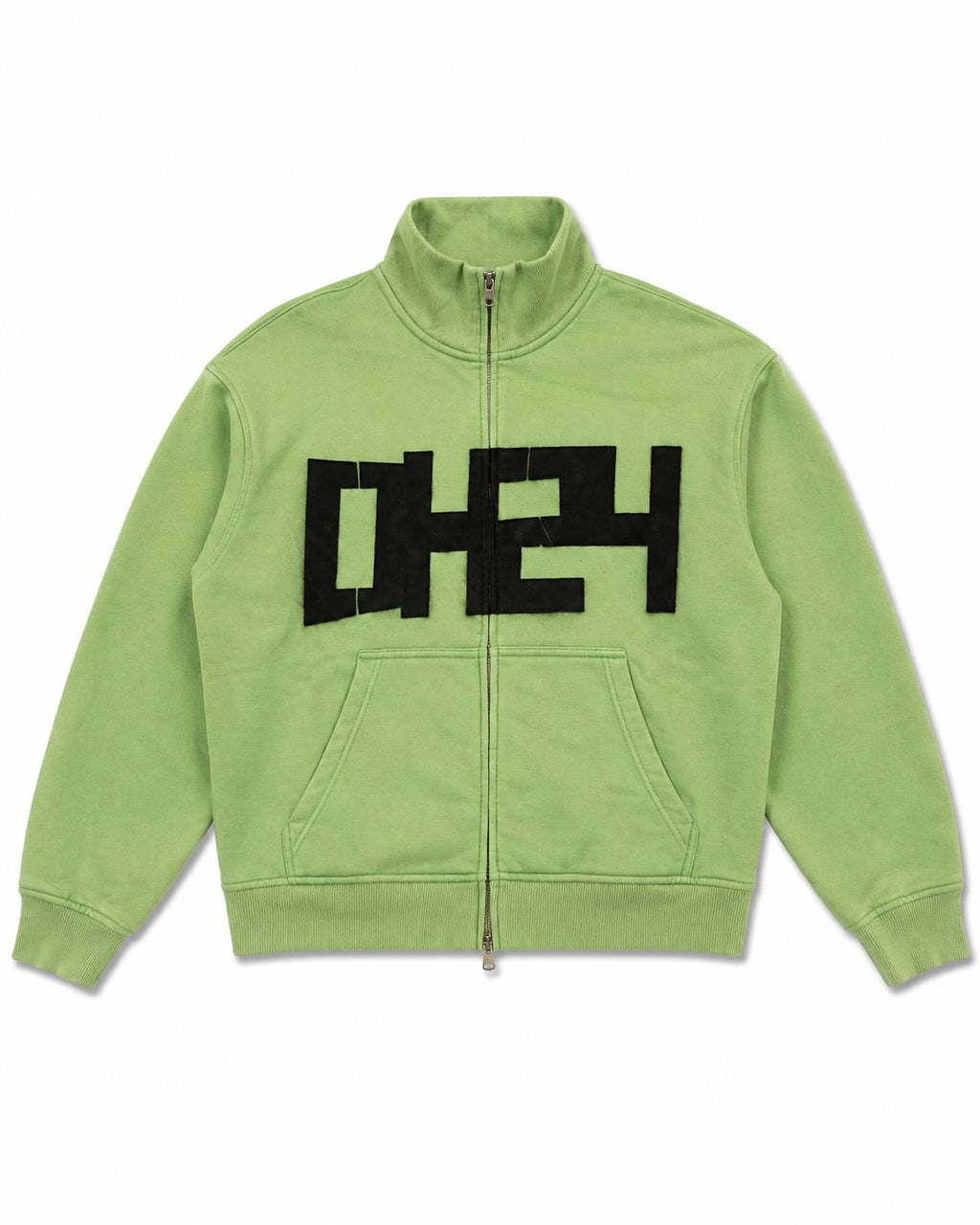 "DH24" Relaxed Fit Boxy Green Track Jacket