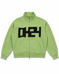 "DH24" Relaxed Fit Boxy Green Track Jacket